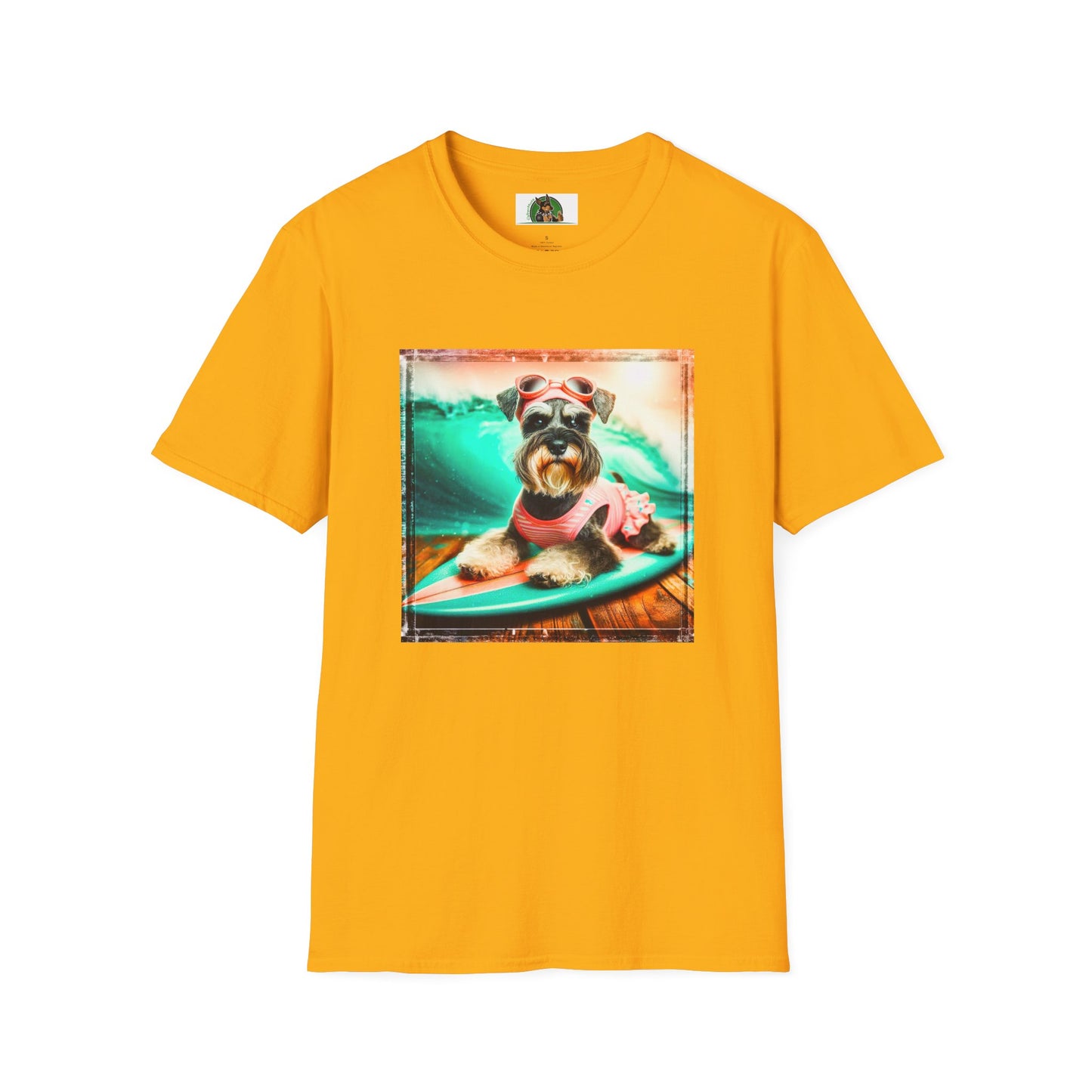 Miniature Schnauzer pretty princess shirt T-Shirt Printify S Gold