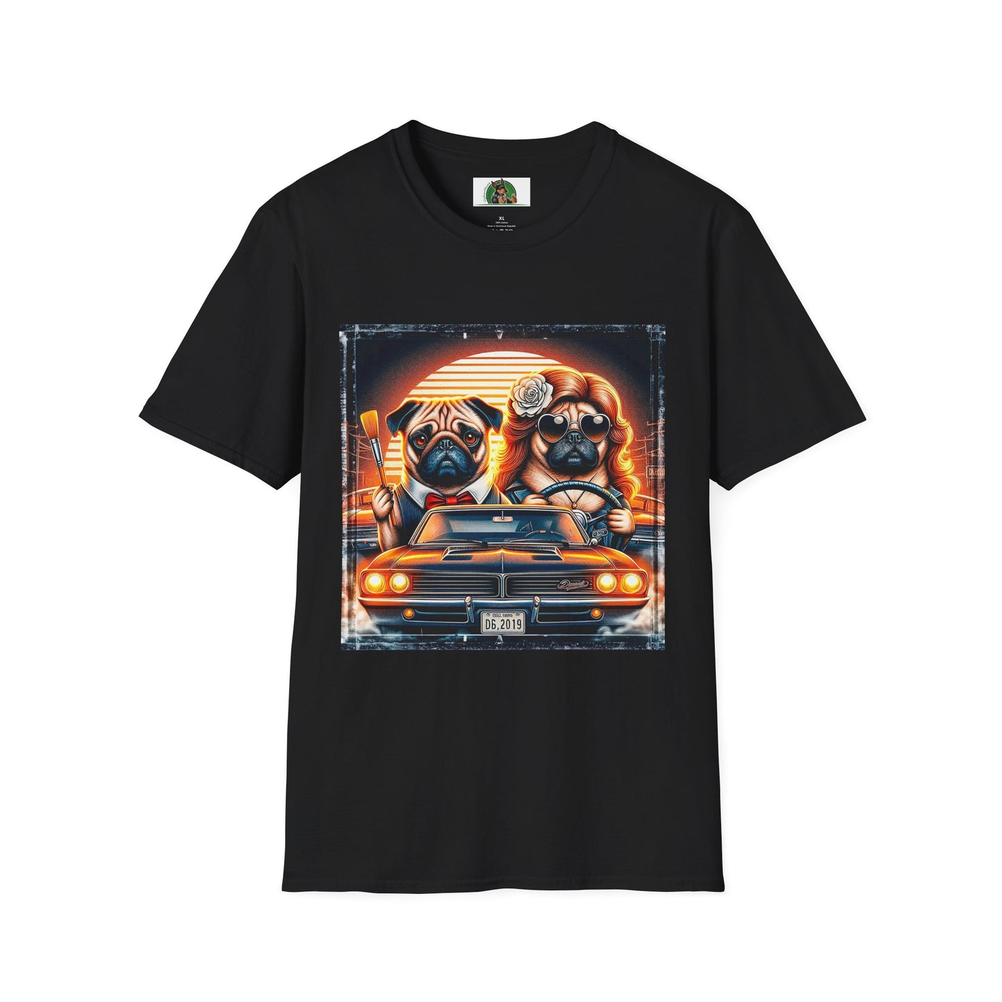 Wacky Pugs T-Shirt Printify XS Black