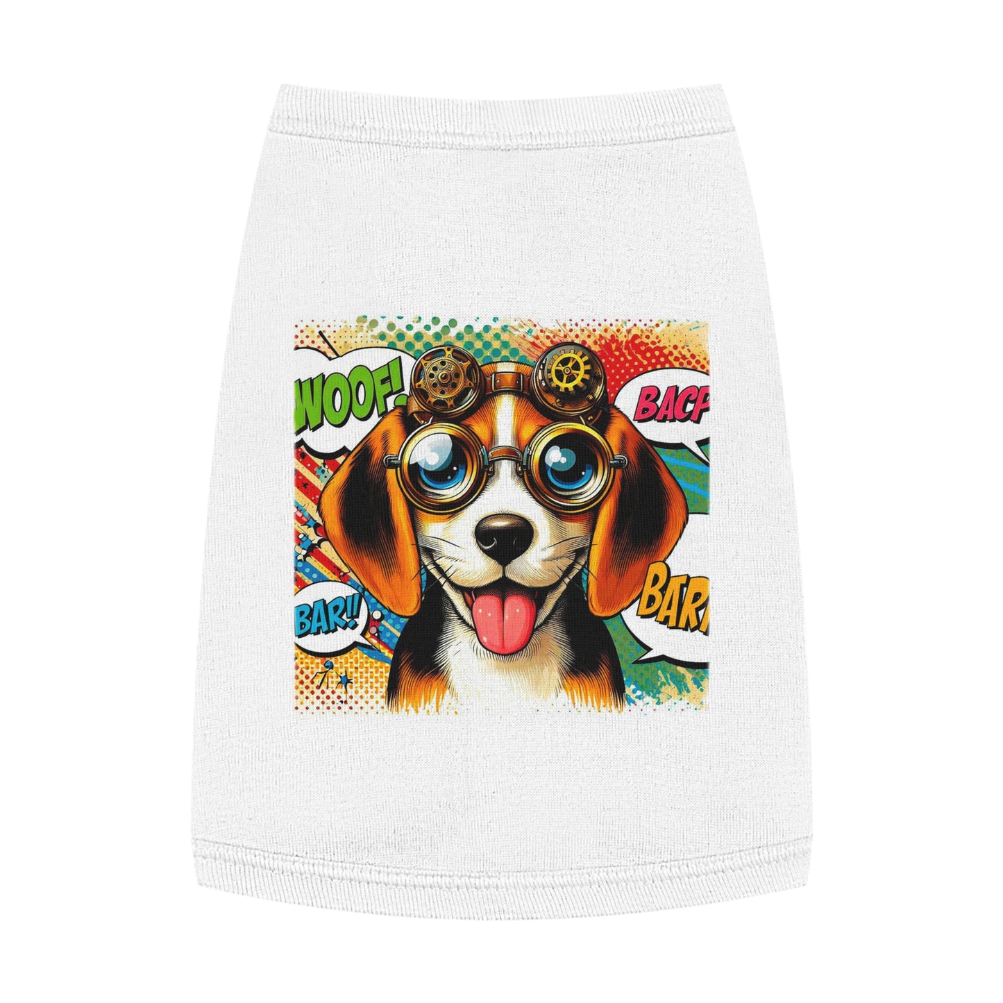 Pet Tank Top Wacky Beagle Pop Art Dog Pets Printify