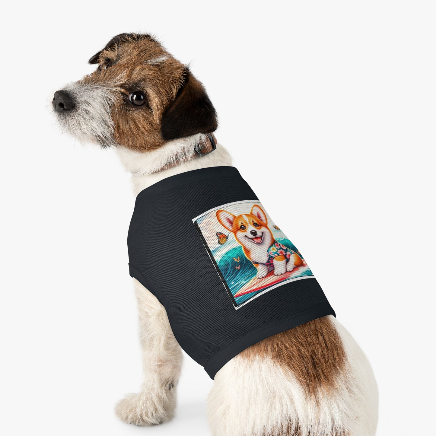 Pembroke Welsh Corgi tiny surfer Pets Printify