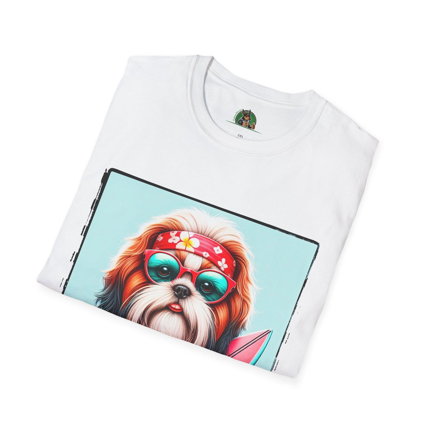 Shih Tzu surfer shirt T-Shirt Printify
