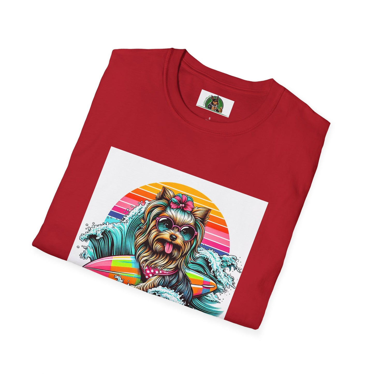 Yorkie cute girl surfer shirt