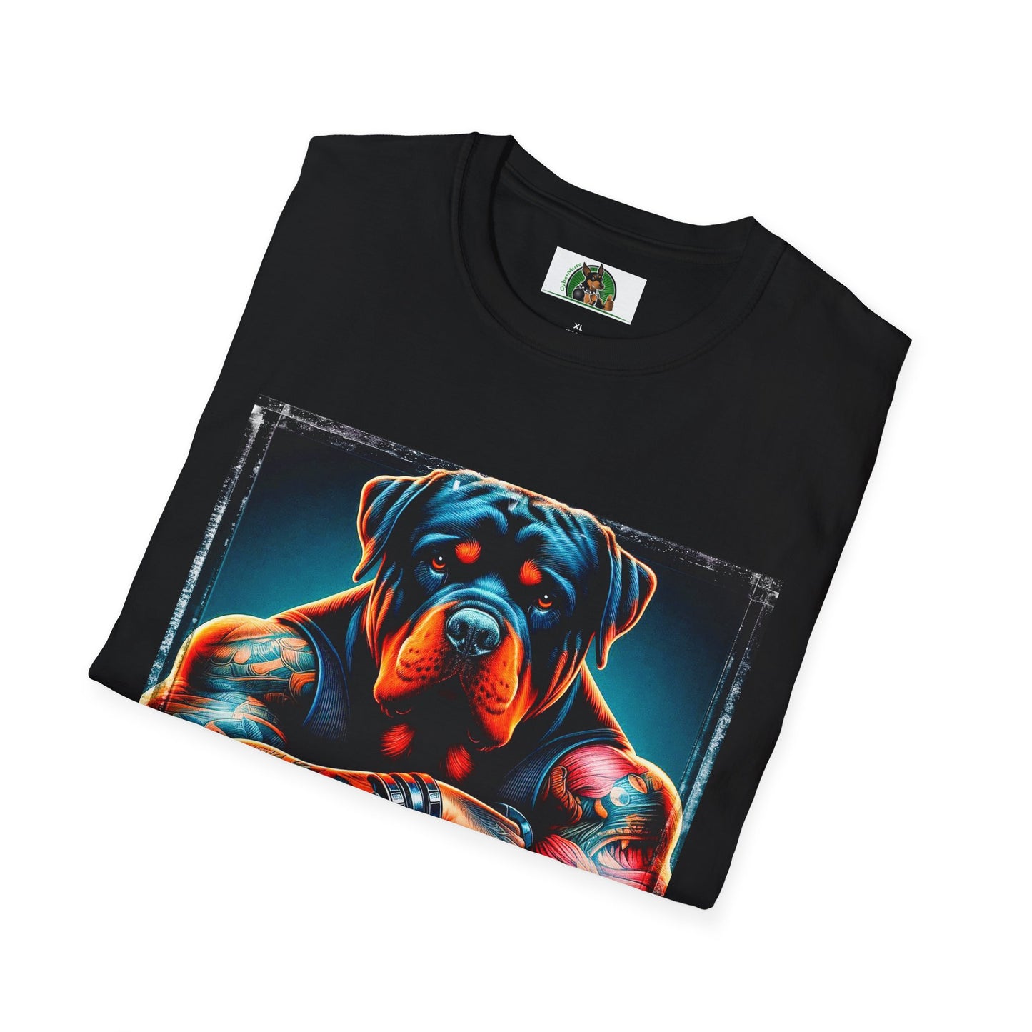 Rottweiler big muscles shirt T-Shirt Printify