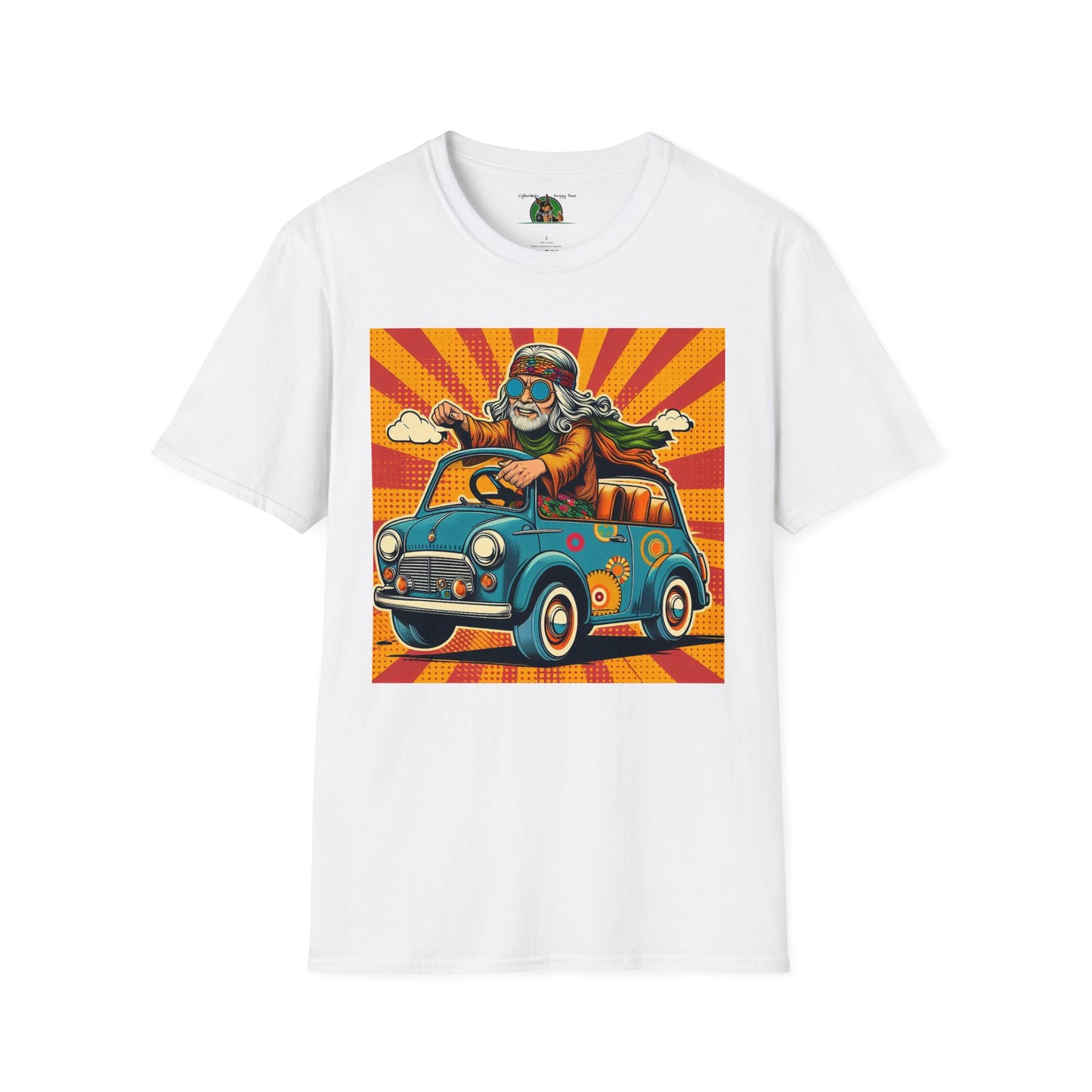 Cool Old Wacky Dude T-Shirt Printify White S