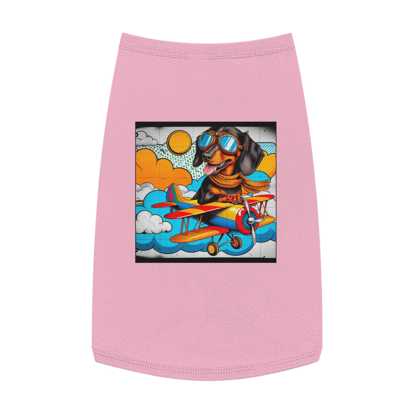 Wacky Pet Tank Top Dachshund Pets Printify L Pink