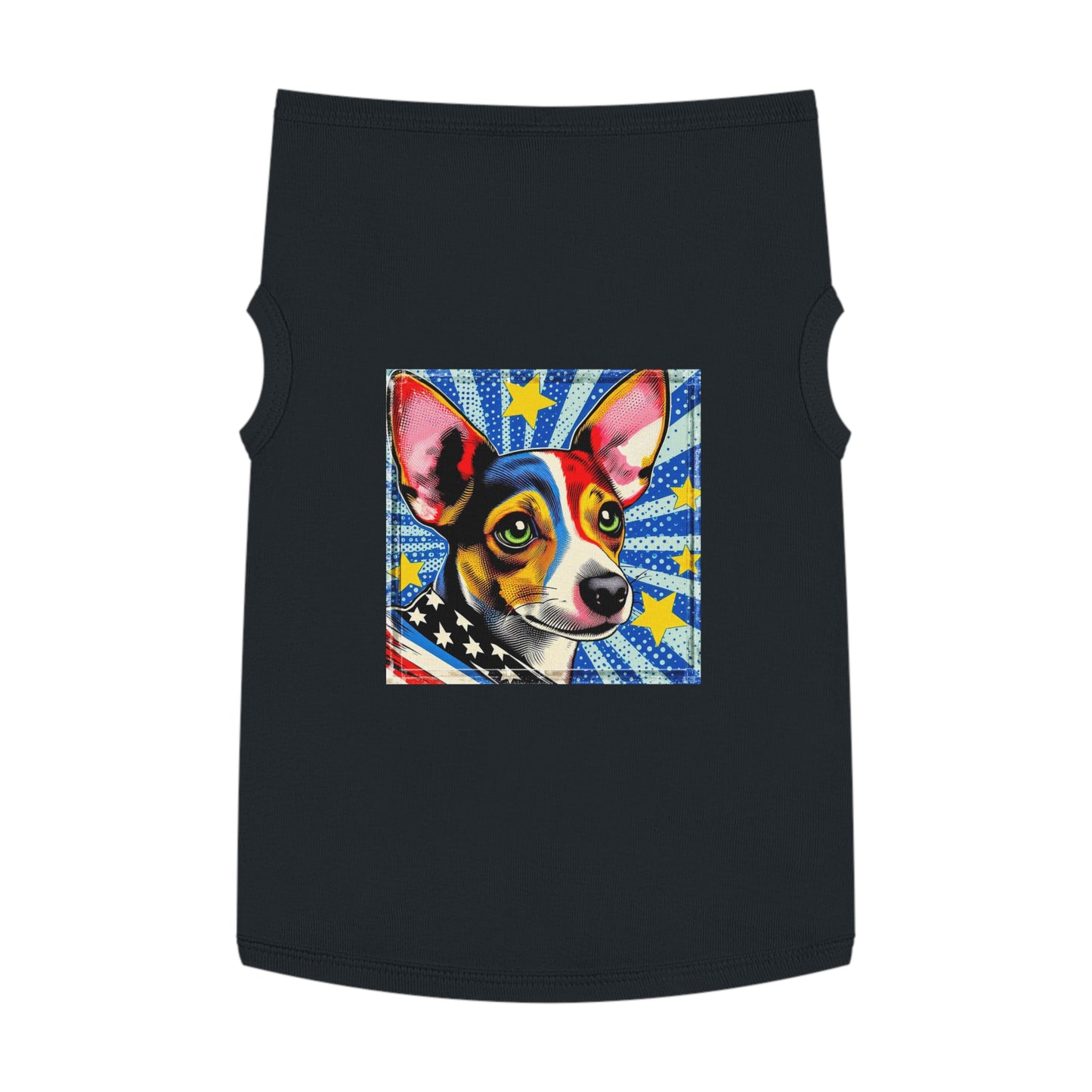 Pet Tank Top Rat Terrier American cutie Pets Printify XL Black