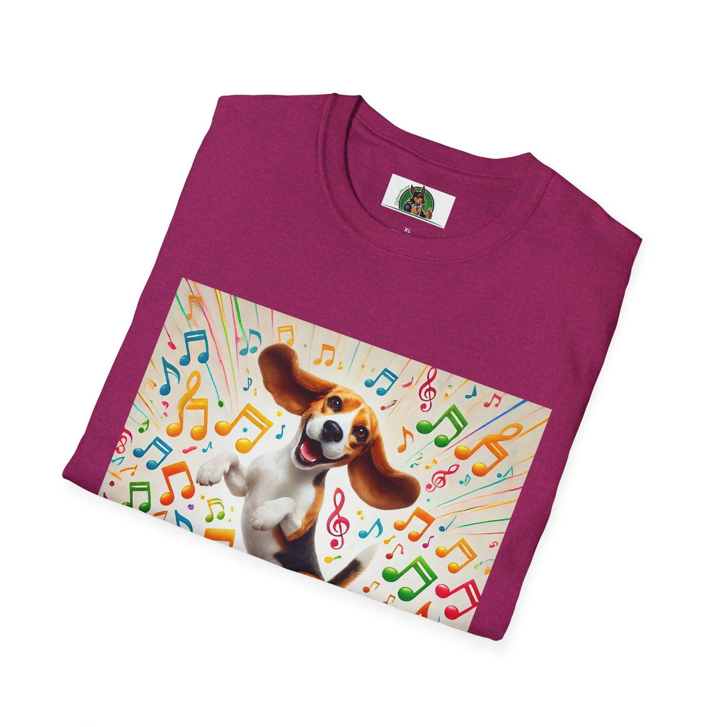 Beagle Dancing T-Shirt - Unisex Softstyle Tee