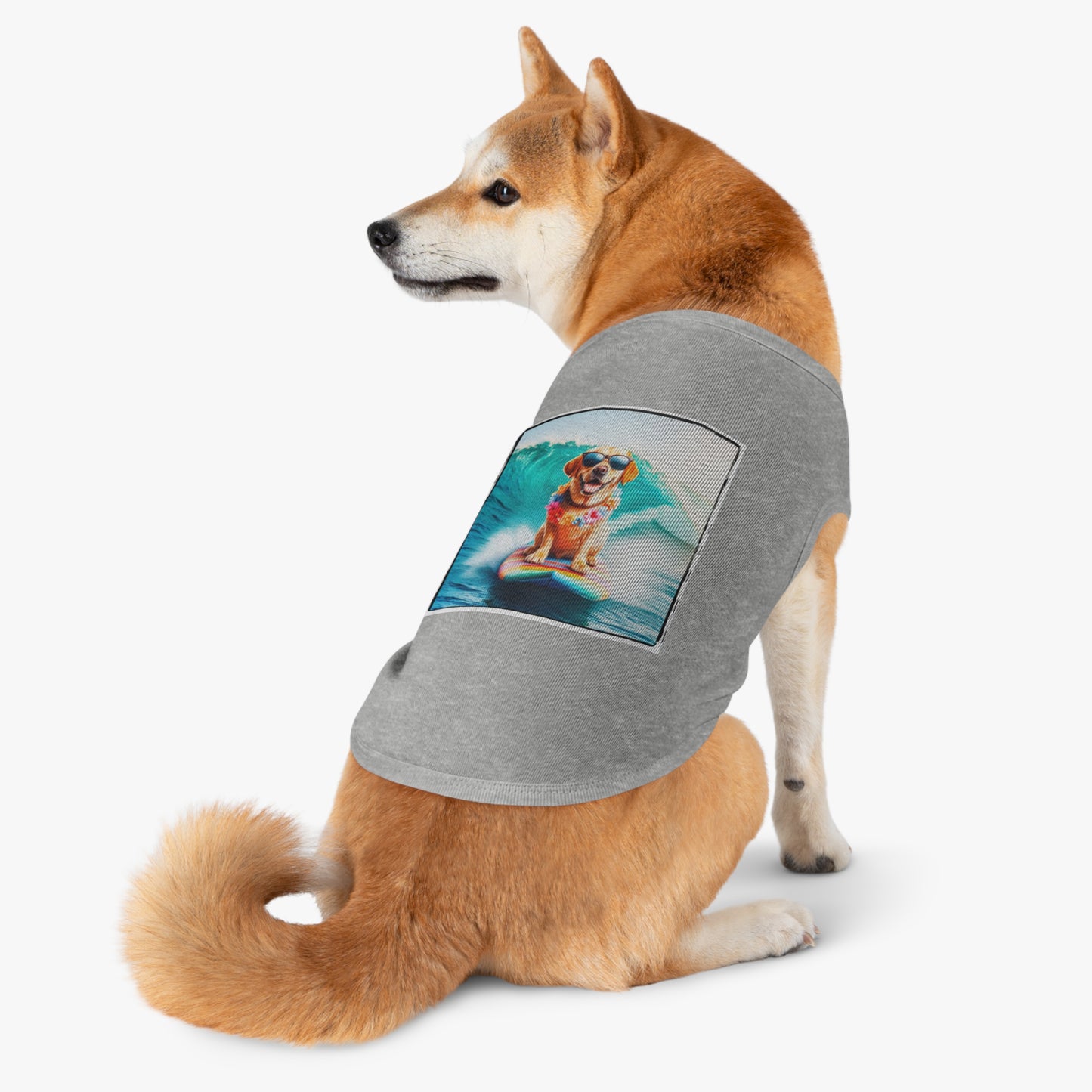 Labrador Retriever surfer puppy shirt Pets Printify