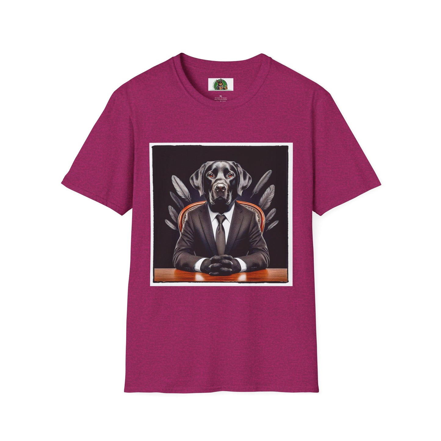 Labrador Retriever T-Shirt Printify S Antique Heliconia