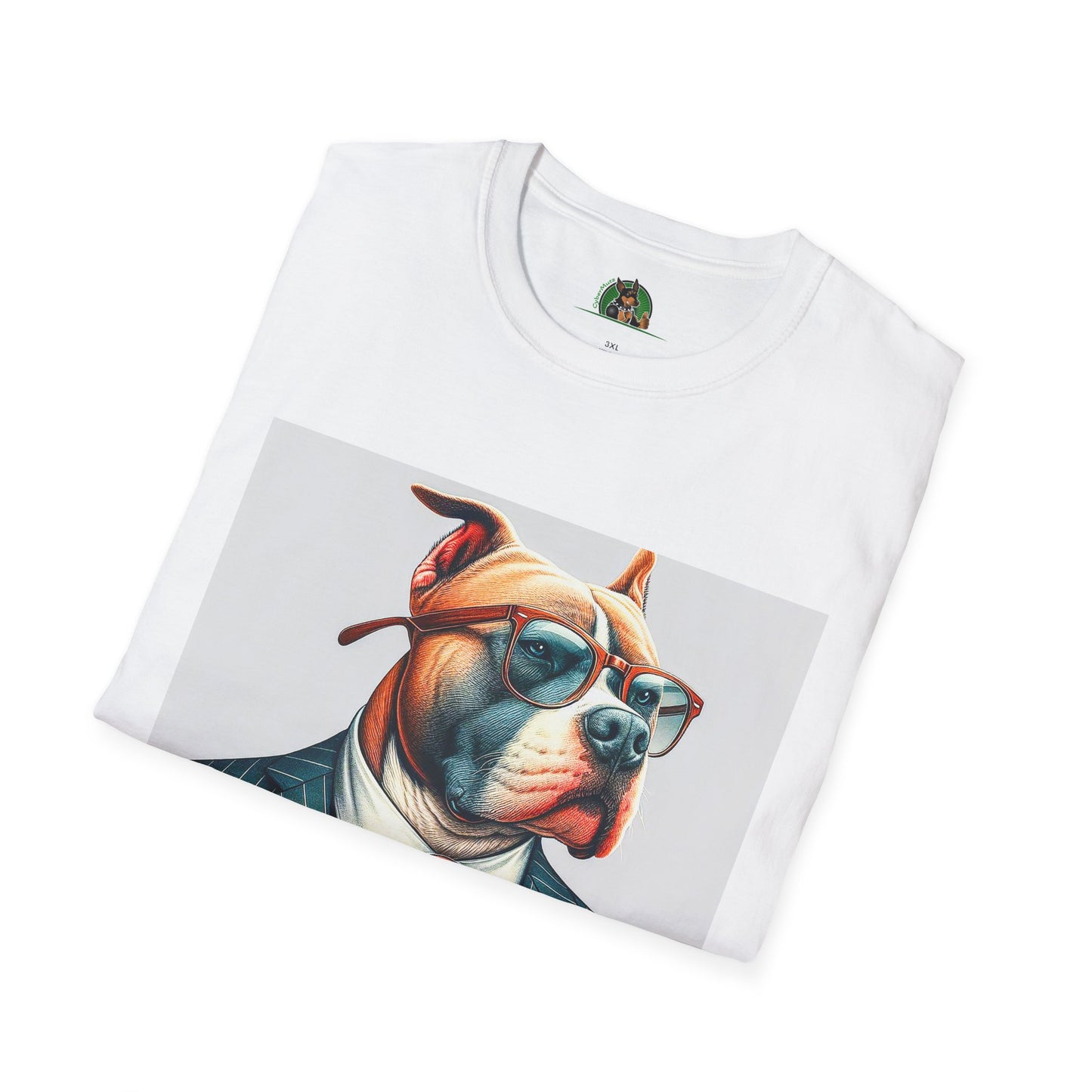 Pit Bull men in black shirt T-Shirt Printify