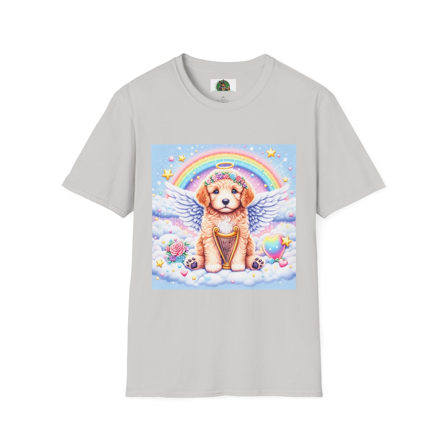Golden Doodle baby heavenly Angel shirt T-Shirt Printify S Ice Grey