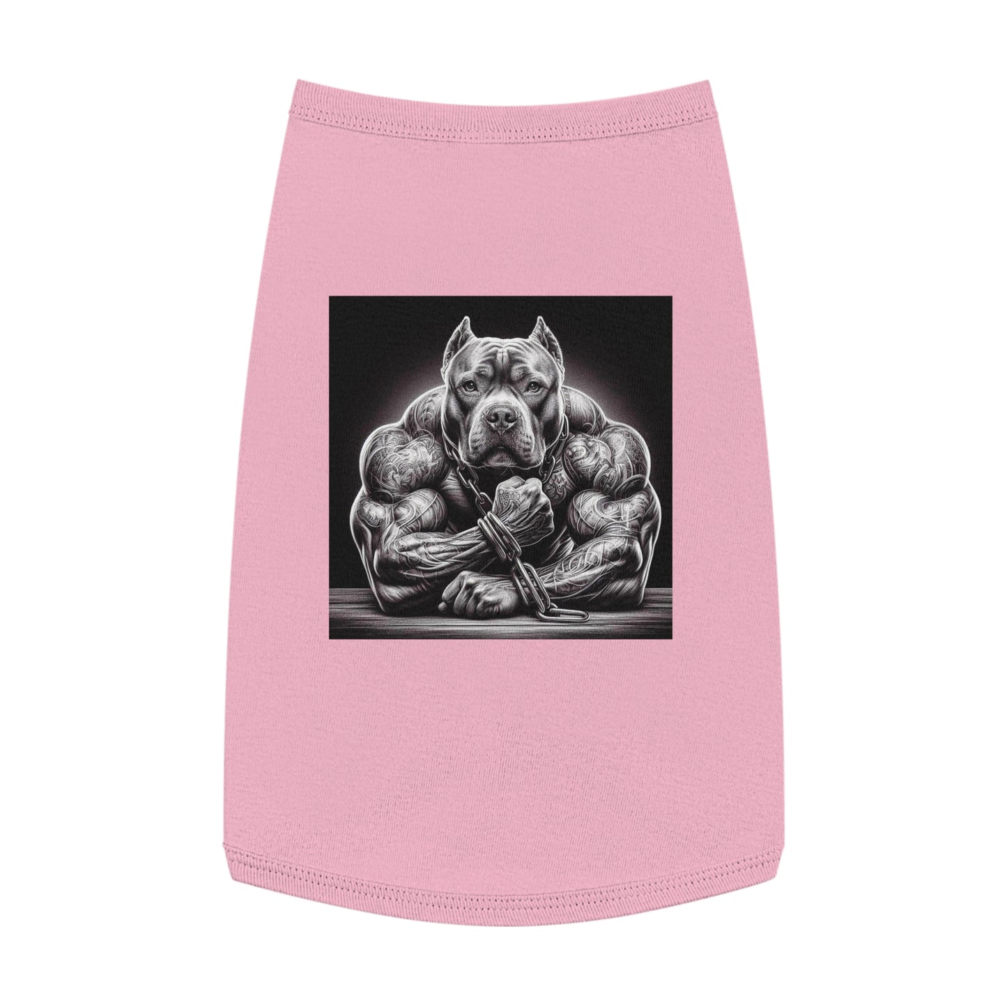 Pet Tank Top Pit Bull gym rat Pets Printify L Pink