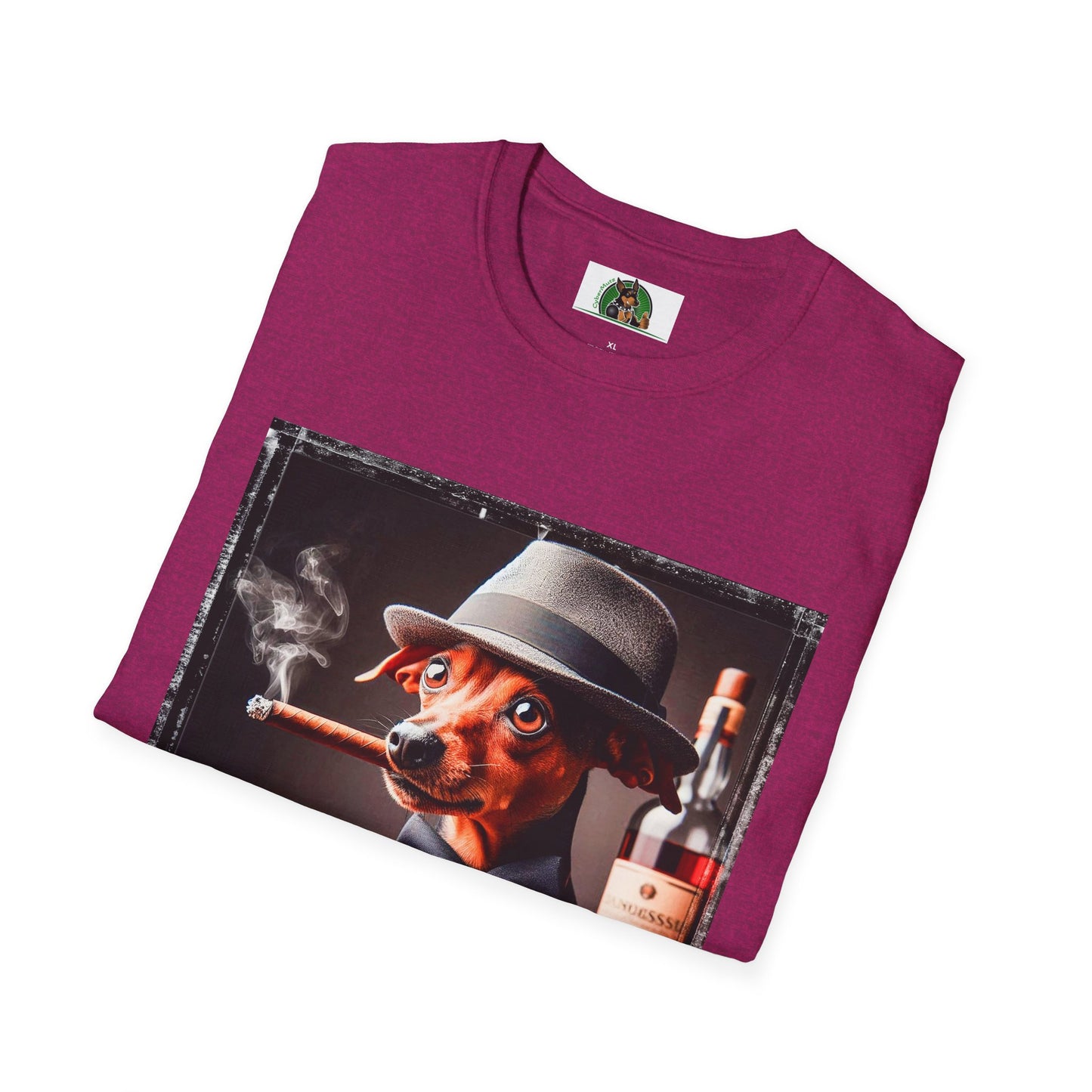 Min Pin T-Shirt cigars and whiskey