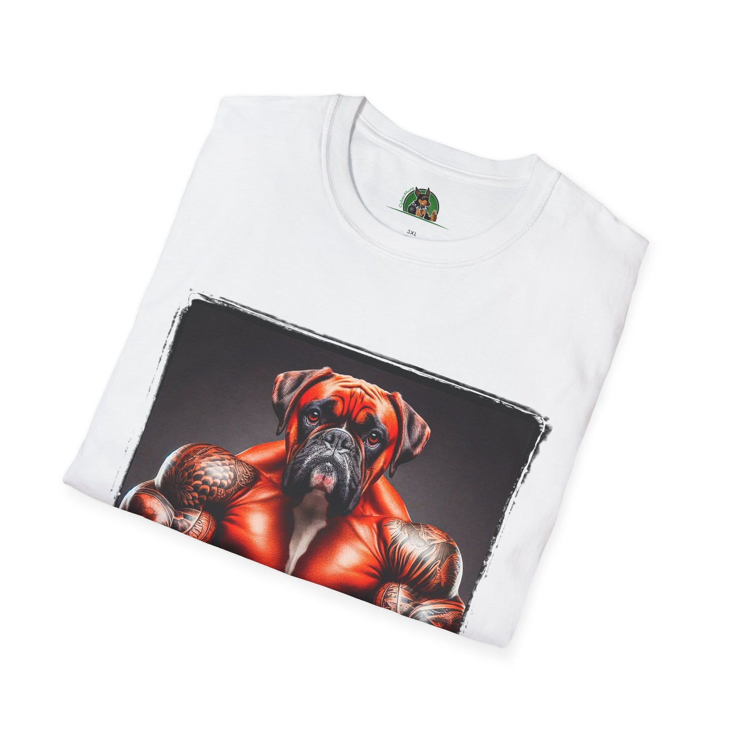 Boxer Muscle Dog Shirt T-Shirt Printify