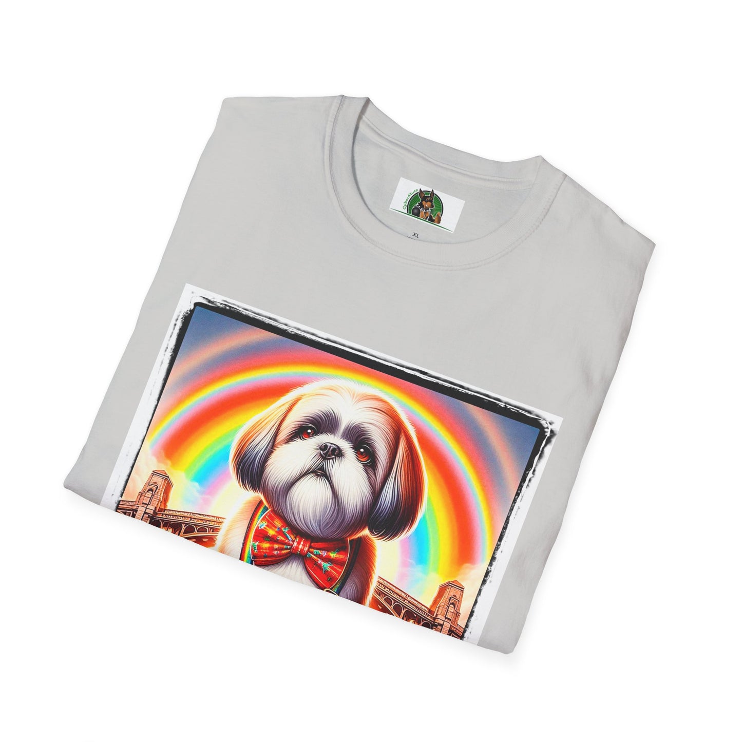 Shih Tzu rainbow shirt.
