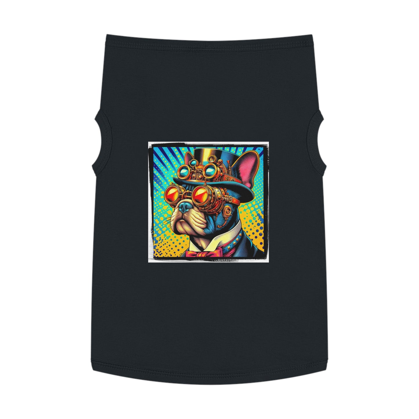Pet Tank Top French Bulldog steampunk king t shirt Pets Printify