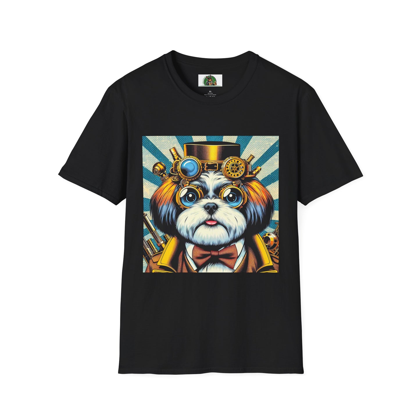 Shih Tzu steam punk shirt T-Shirt Printify XS Black