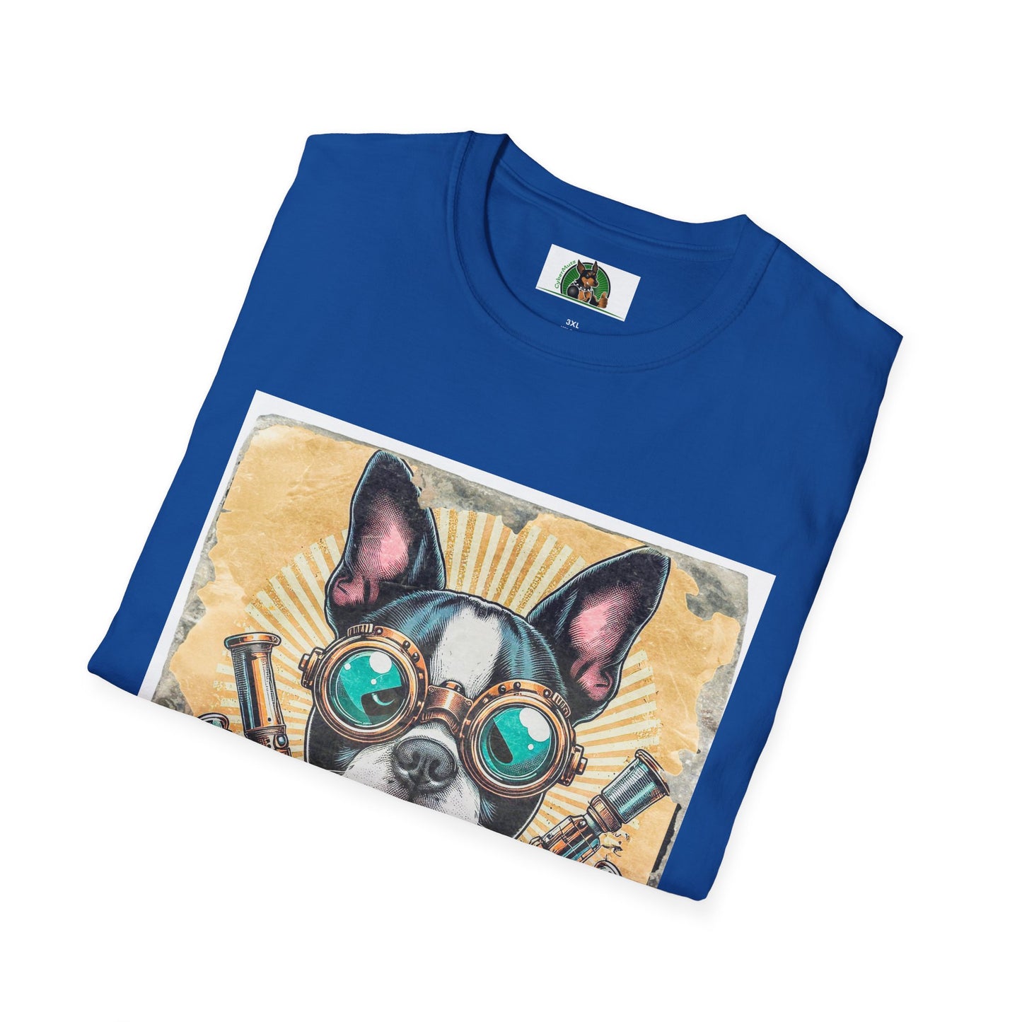 Boston Terrier Steampunk Dog Shirt T-Shirt Printify