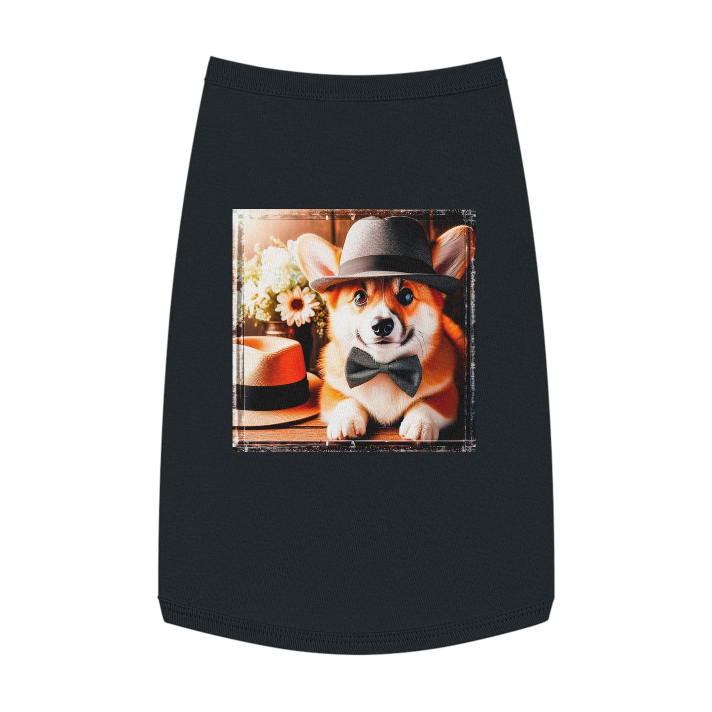 Pembroke Welsh Corgi fun hat shirt Pets Printify L Black