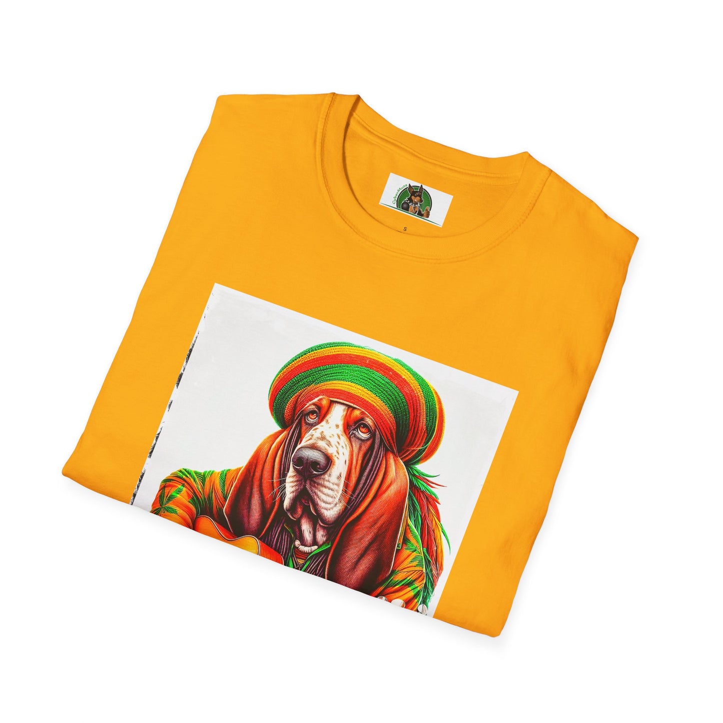 Basset Hound Rasta Dog Playing Guitar