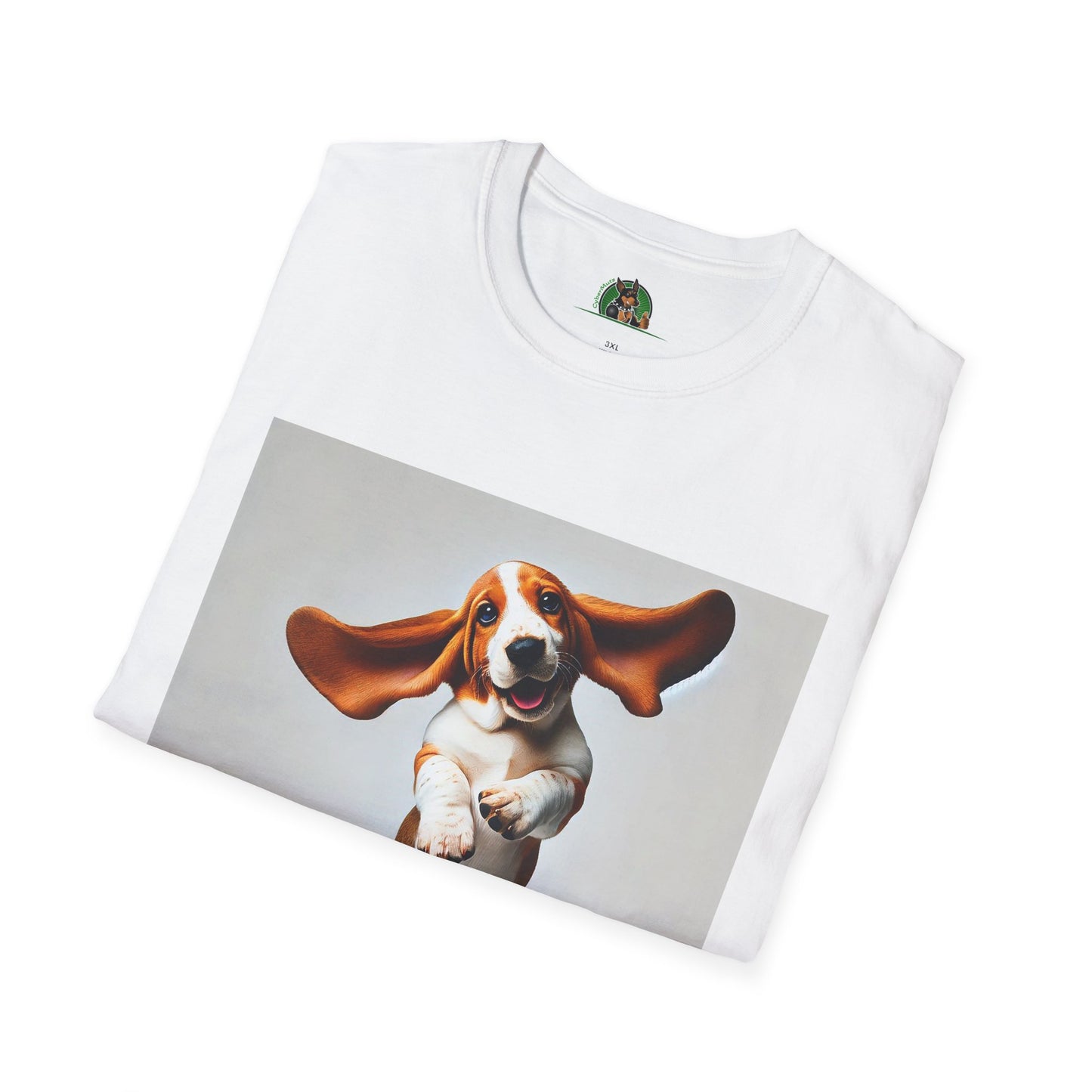 Bassett Hound T-Shirt - Dancing Dog Design T-Shirt Printify