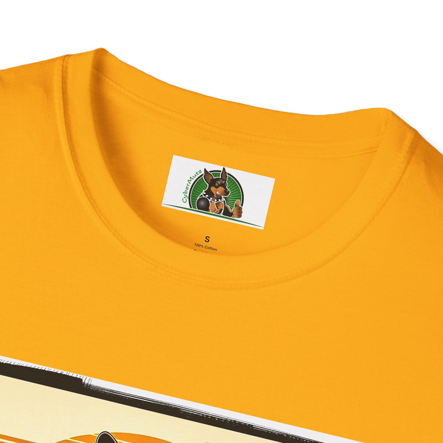 Boston Terrier Surfer Dog T-Shirt Printify