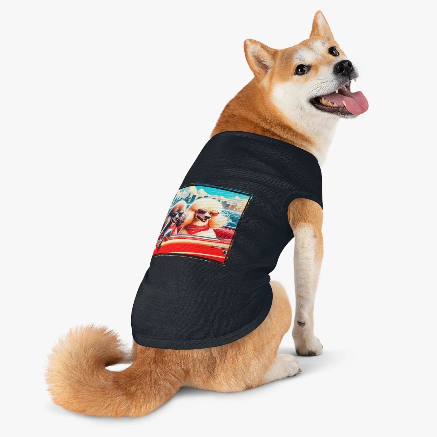 Wacky Pet Tank Top Poodle fluffy friends by Printify