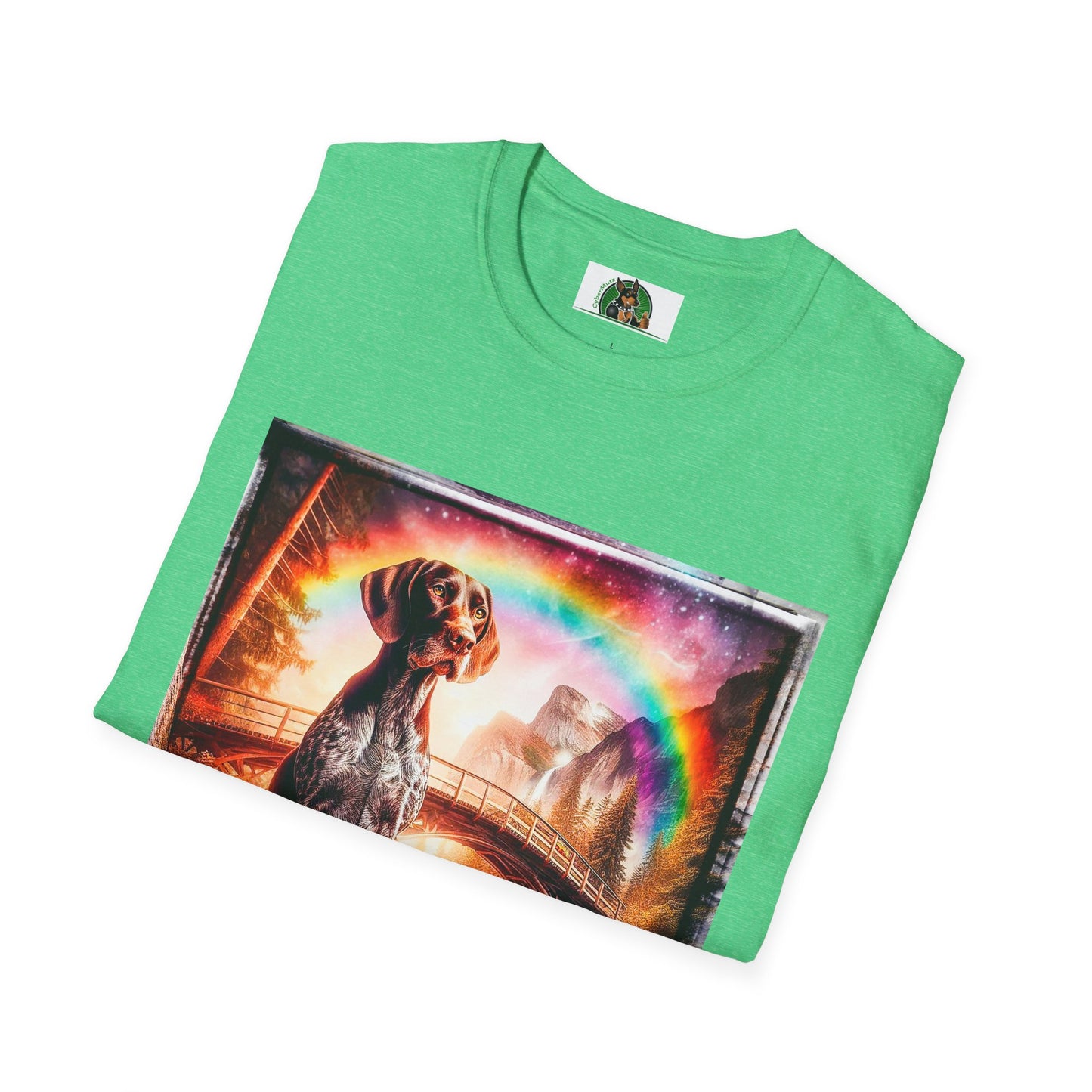 German Shorthaired Pointer crashing waves t shirt