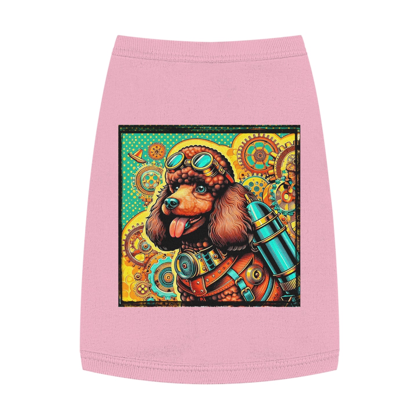 Pet Tank Top Poodle Pets Printify M Pink