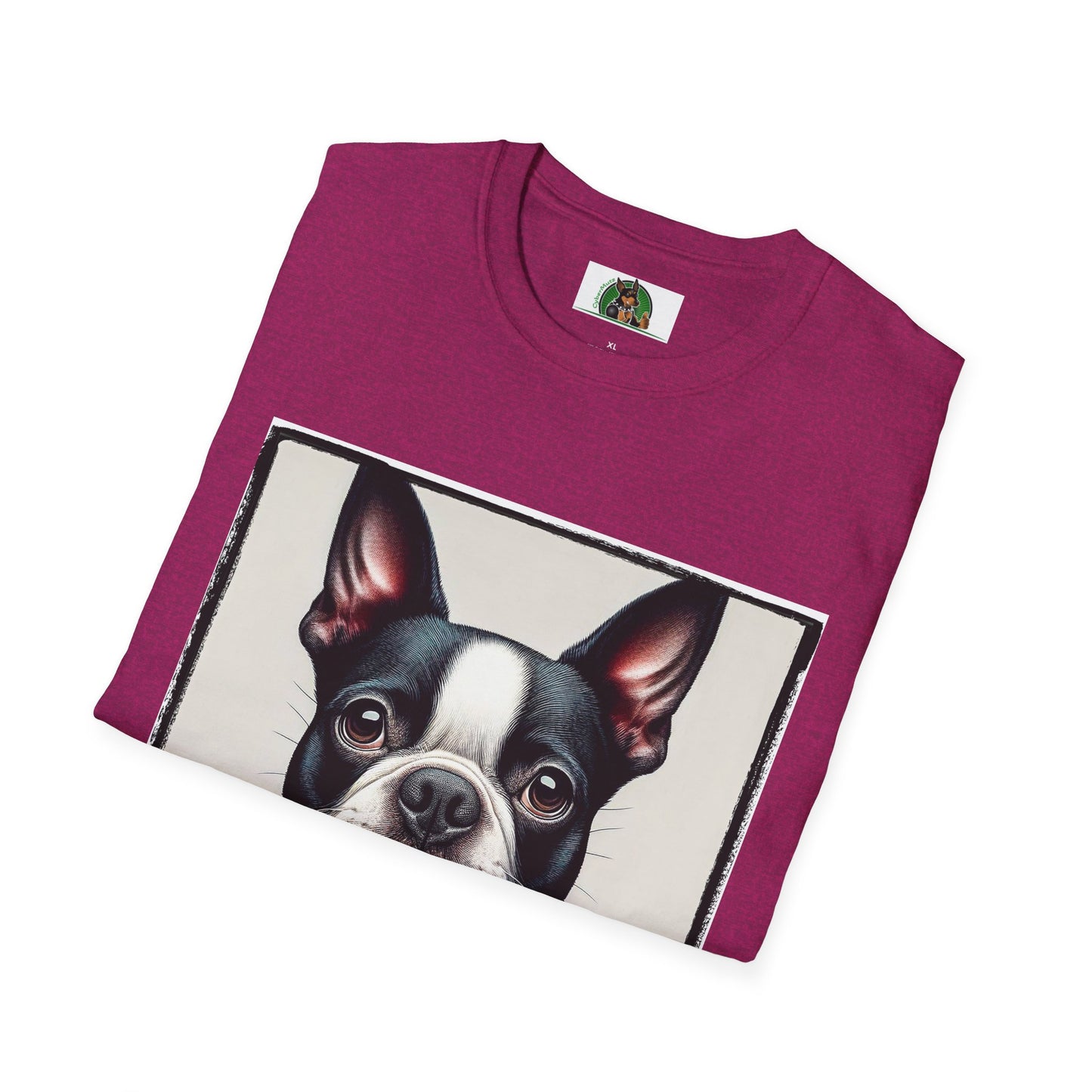 Boston Terrier In Suit Shirt T-Shirt Printify
