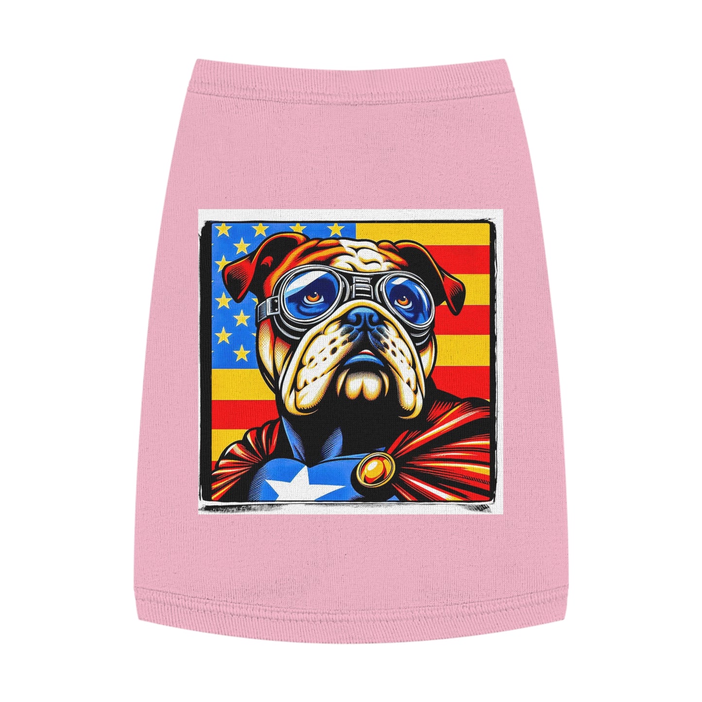 Pet Tank Top Bulldog American dream t shirt Pets Printify M Pink