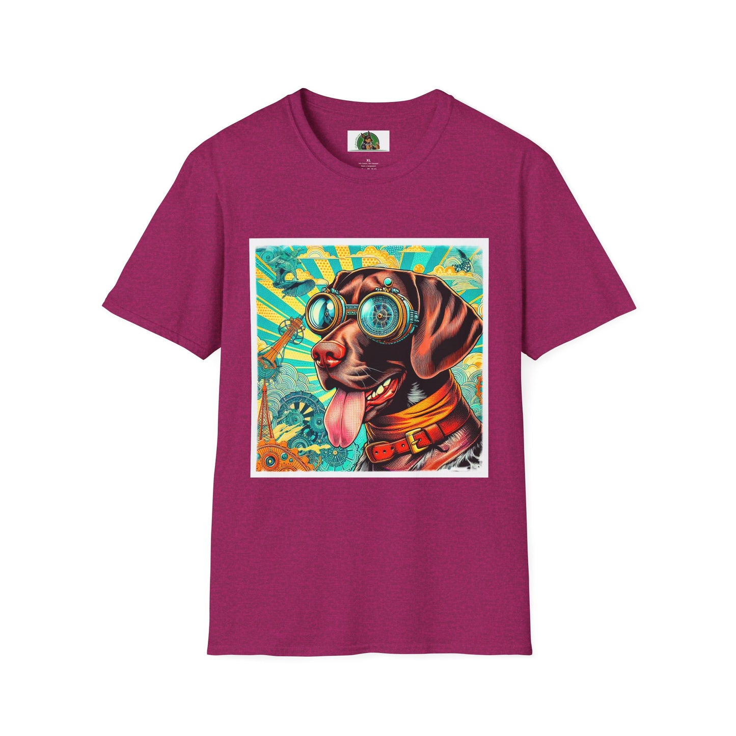 German Shorthaired Pointer T-Shirt T-Shirt Printify S Antique Heliconia