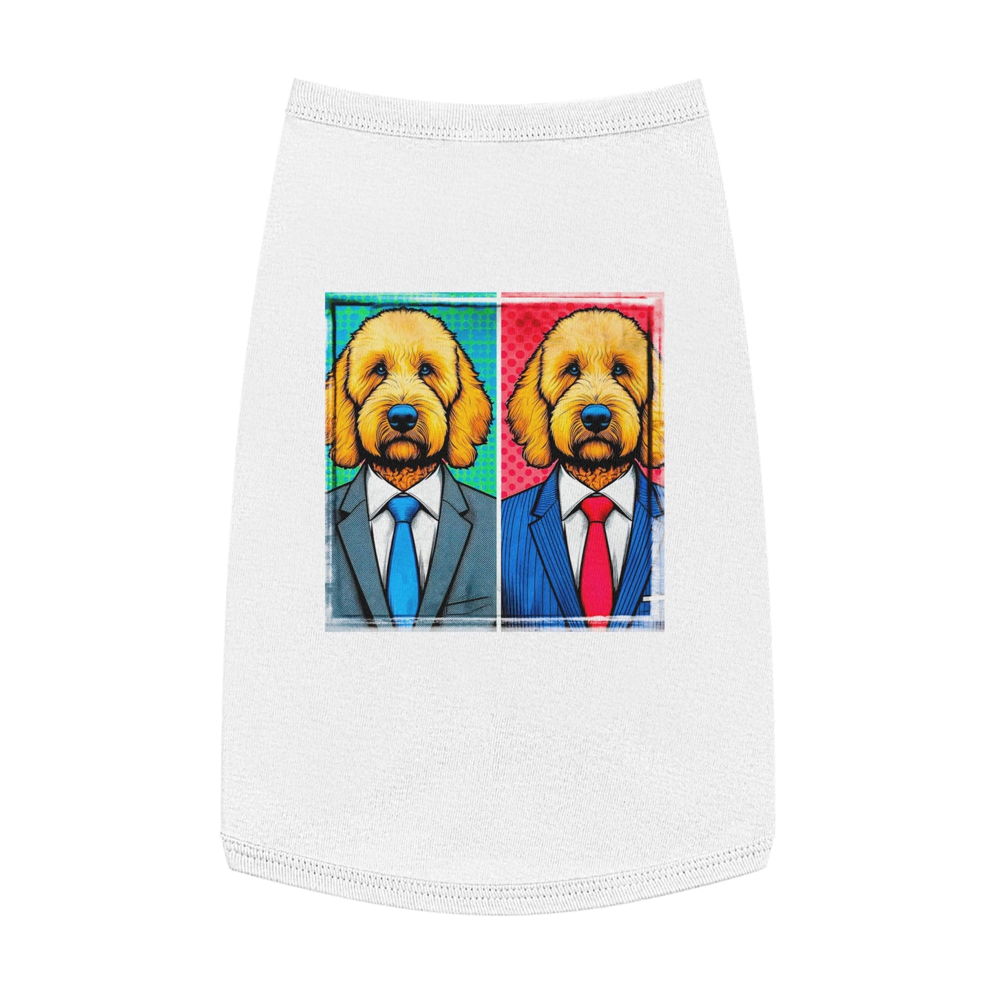 Pet Tank Golden Doodle business friends shirt Pets Printify L White