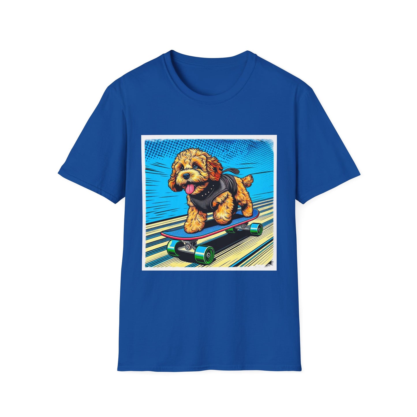 CockerPoo flying high t shirt T-Shirt Printify XS Royal