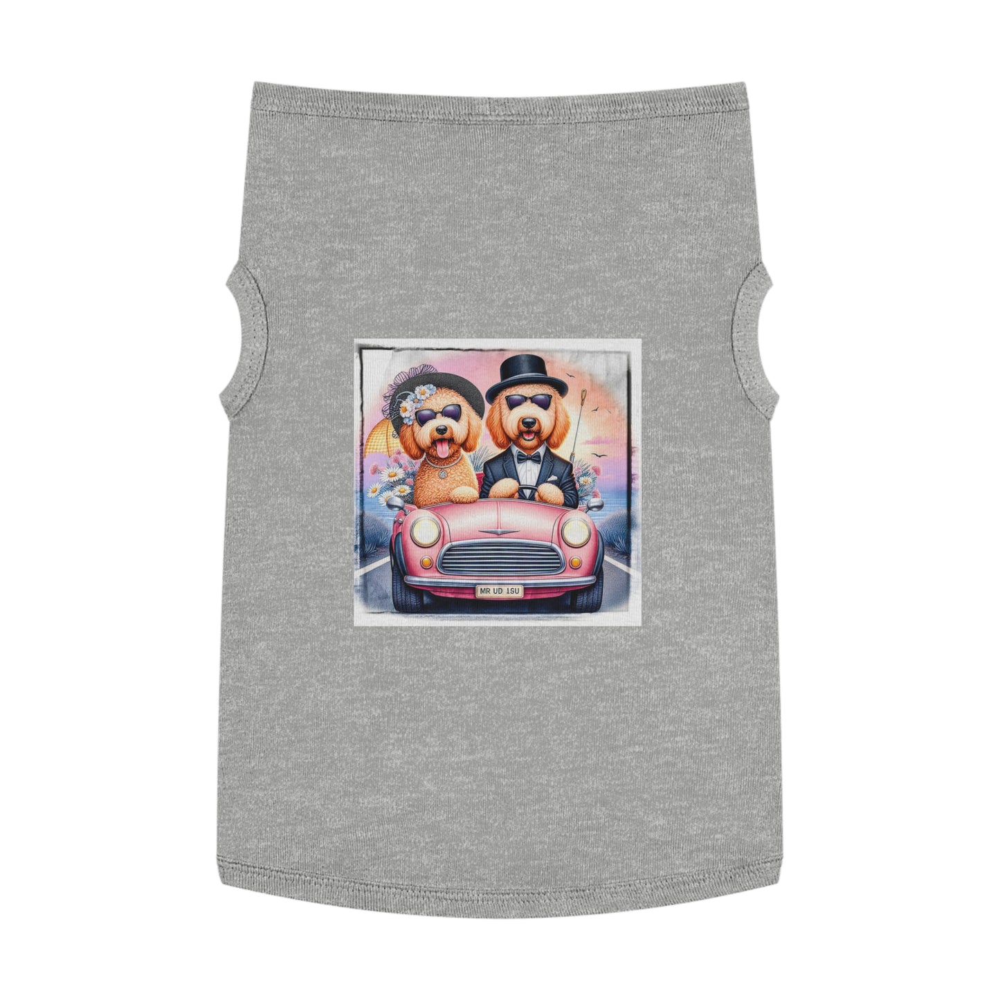 Wacky Pet Tank Golden Doodle wacky couple Pets Printify XL Heather