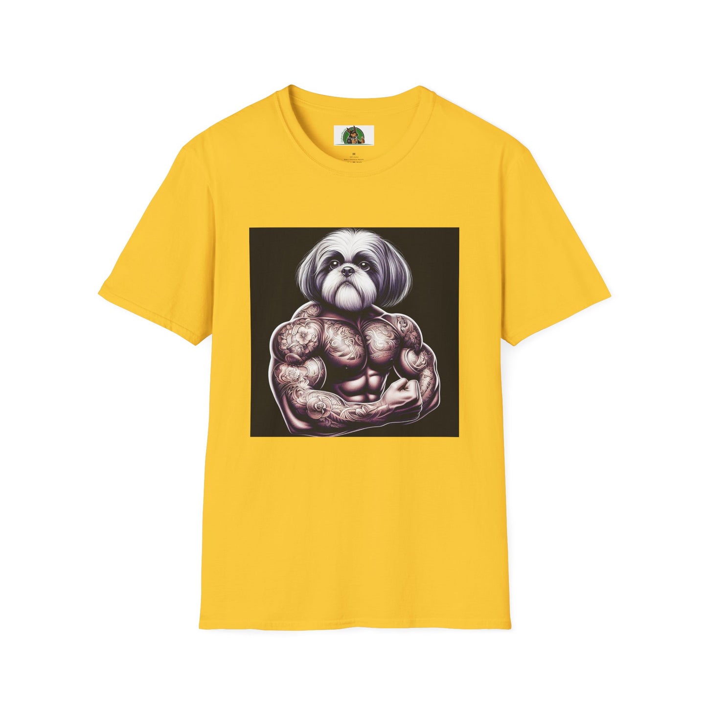 Shih Tzu muscles shirt T-Shirt Printify S Daisy