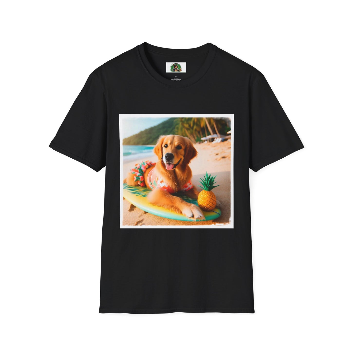 Golden Retriever swim day shirt T-Shirt Printify XS Black