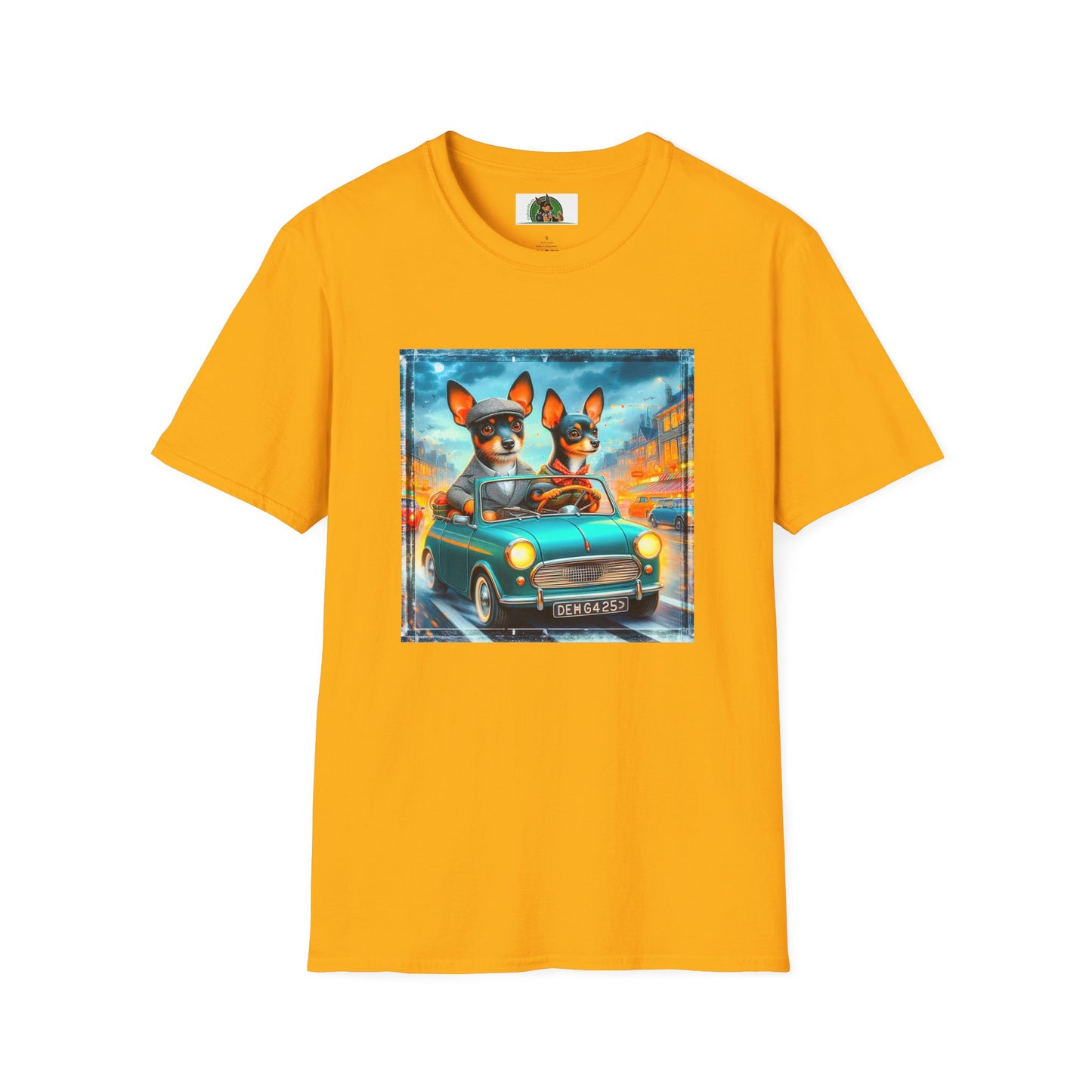 Wacky Rat Terrier T-Shirt married couple T-Shirt Printify S Gold