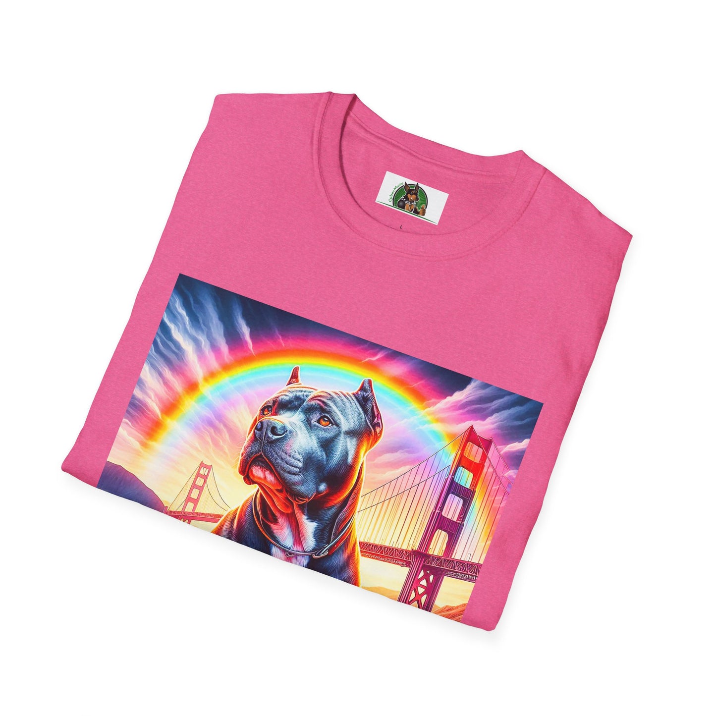Pit Bull colorful bridge shirt