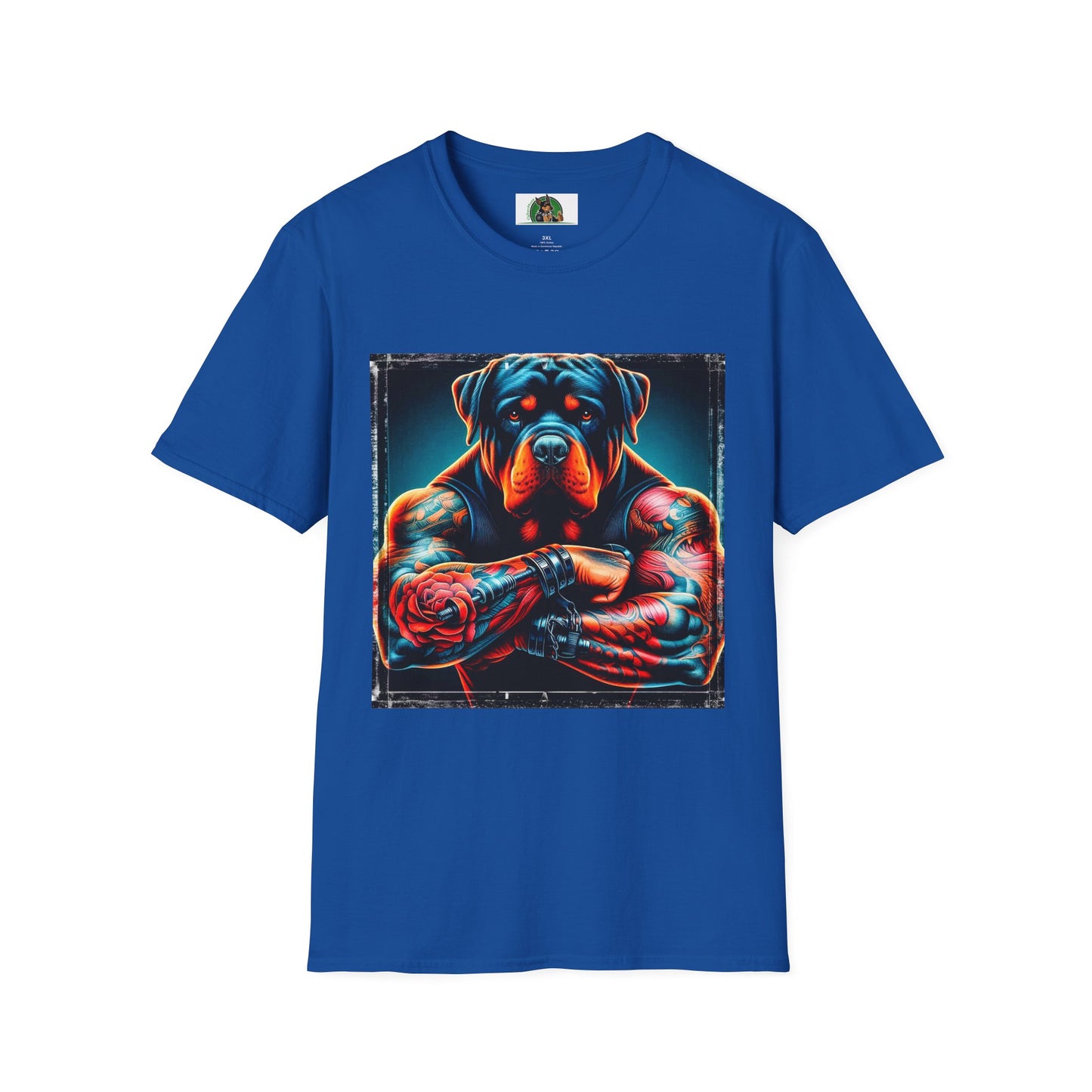 Rottweiler big muscles shirt T-Shirt Printify XS Royal