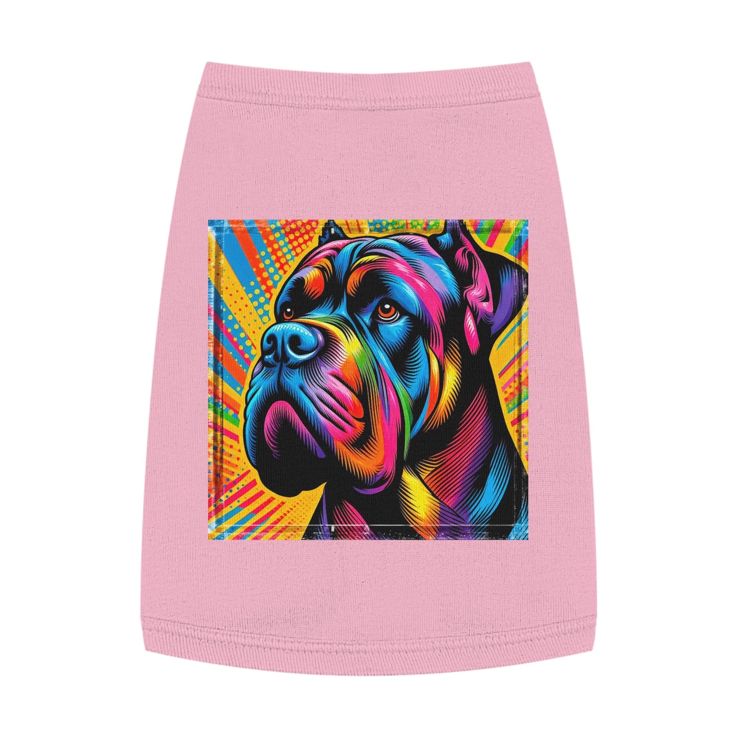Pet Tank Top Cane Corso Pop Art Pets Printify M Pink