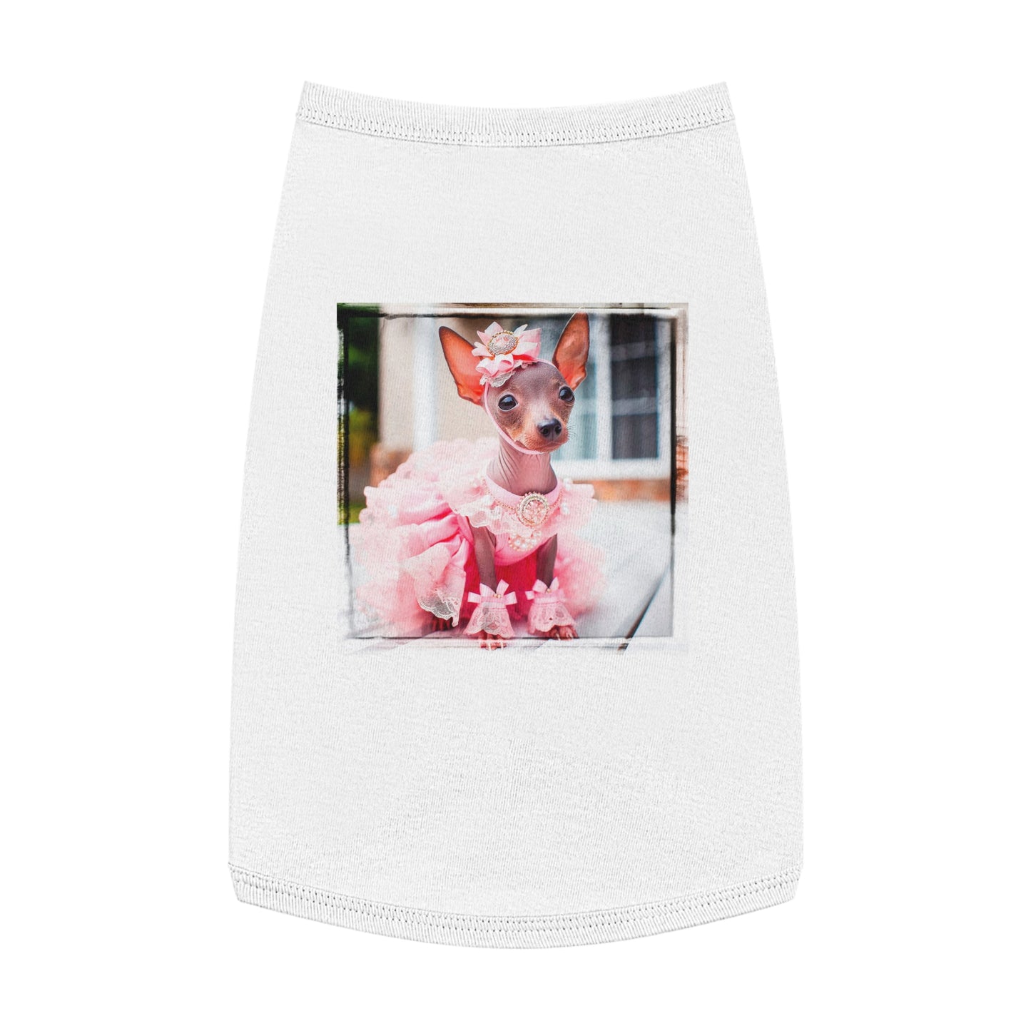 Mexican Hairless pink cutie shirt Pets Printify L White