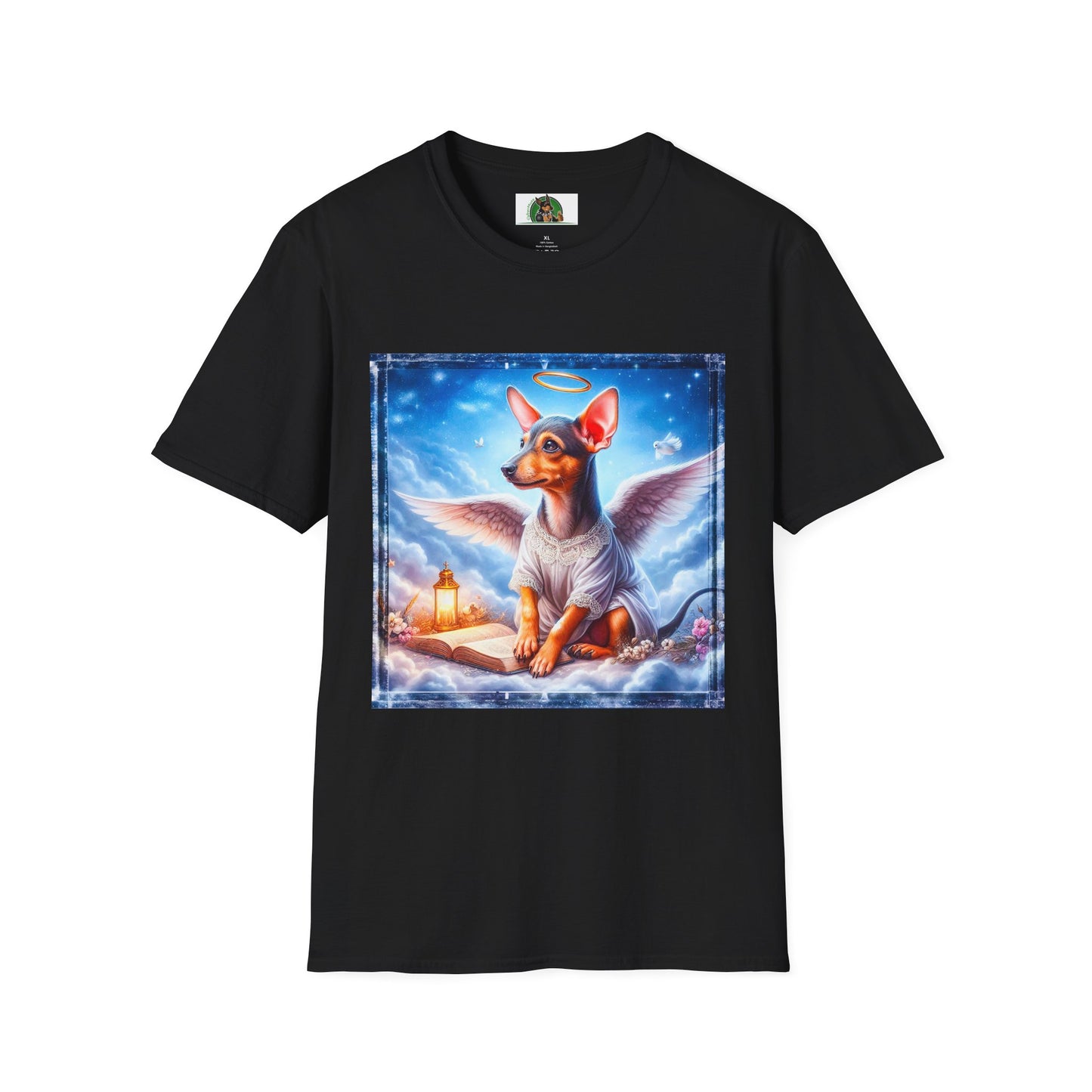 Rat Terrier T-Shirt clouds T-Shirt Printify XS Black