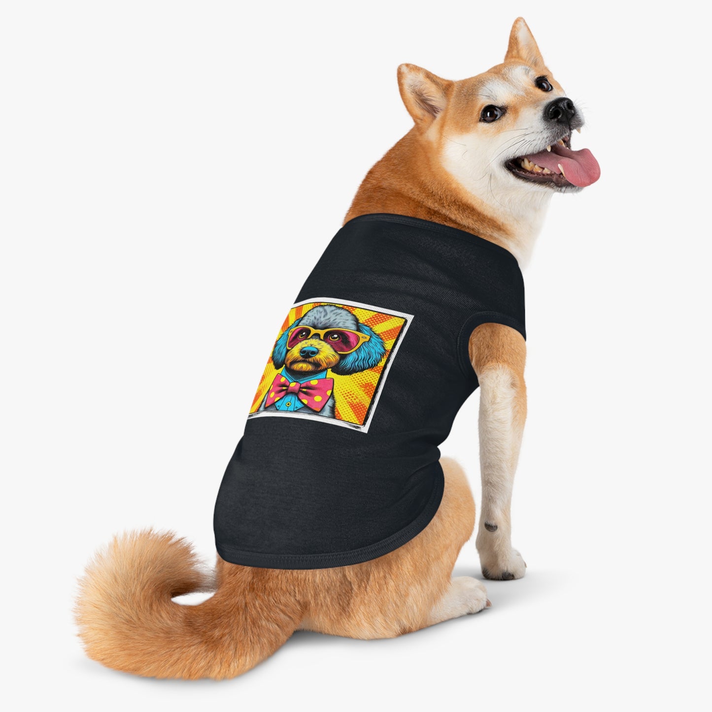 Pet Tank Top Sheepadoodle pop art