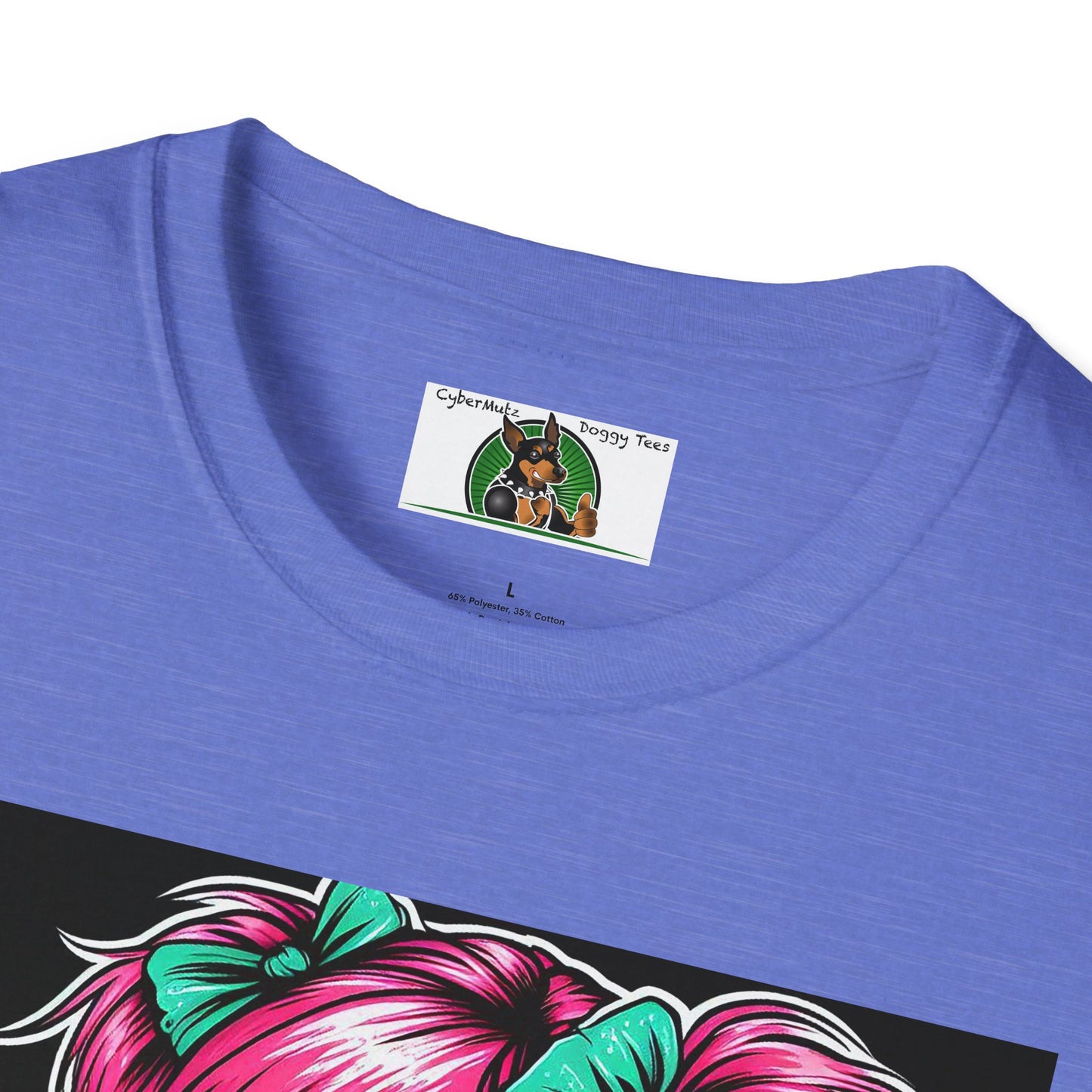 Zombie Pinup Girl with Flowers T-Shirt Printify