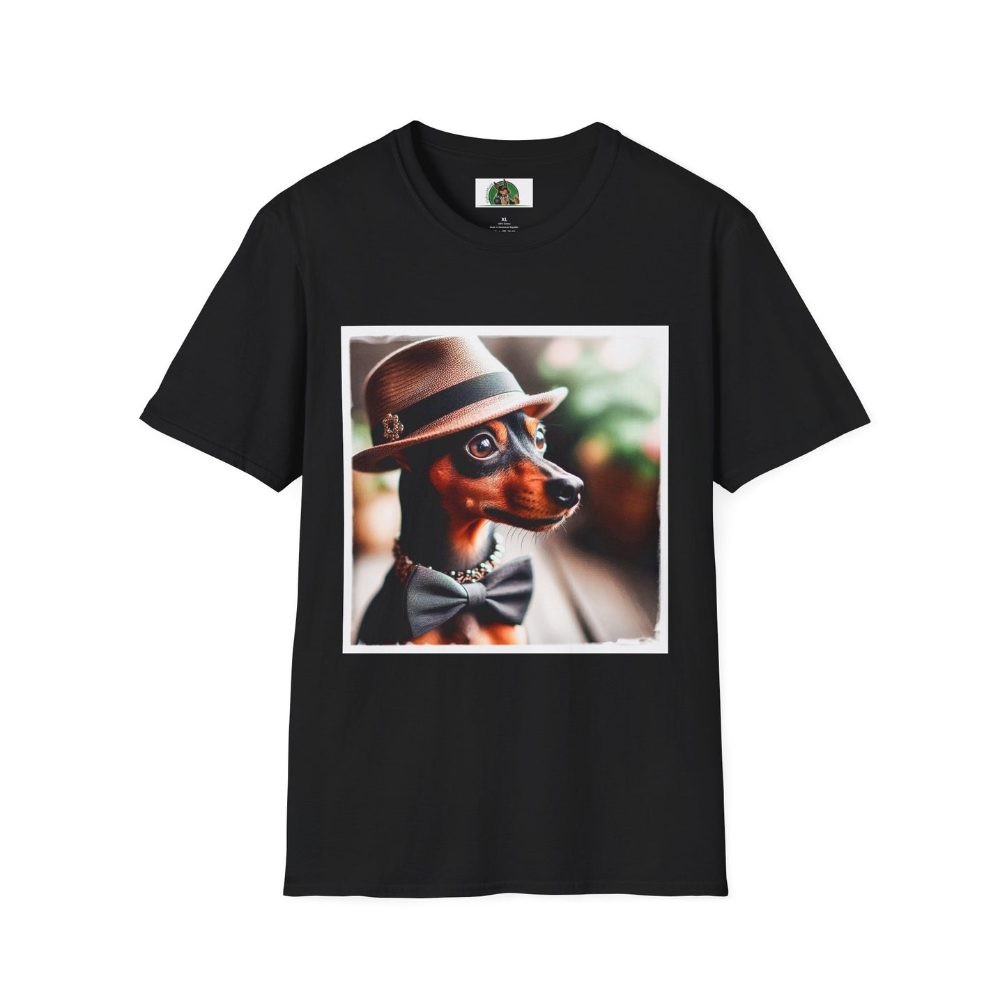 Min Pin T-Shirt handsome fellow T-Shirt Printify XS Black