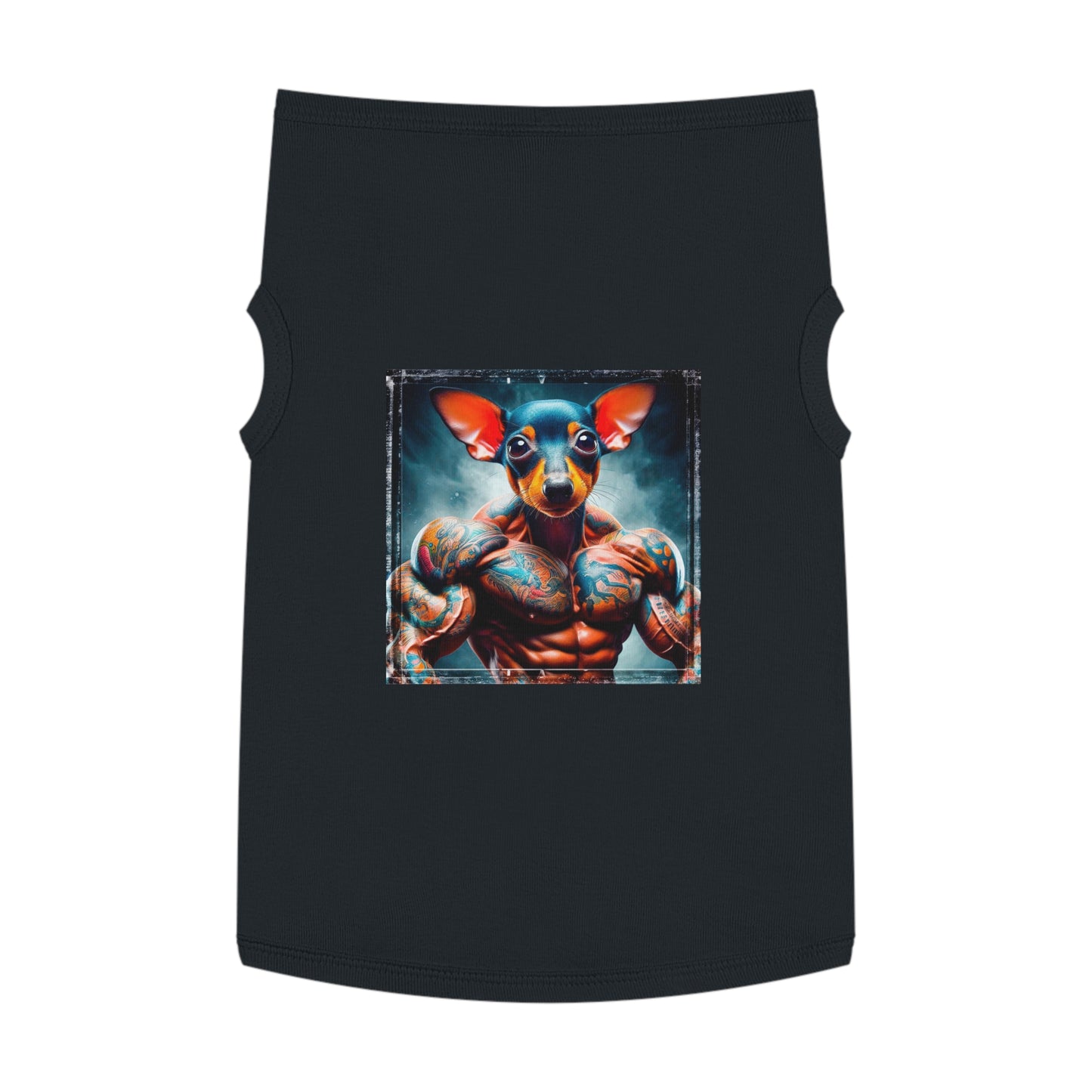 Pet Tank Top Rat Terrier arm day Pets Printify XL Black