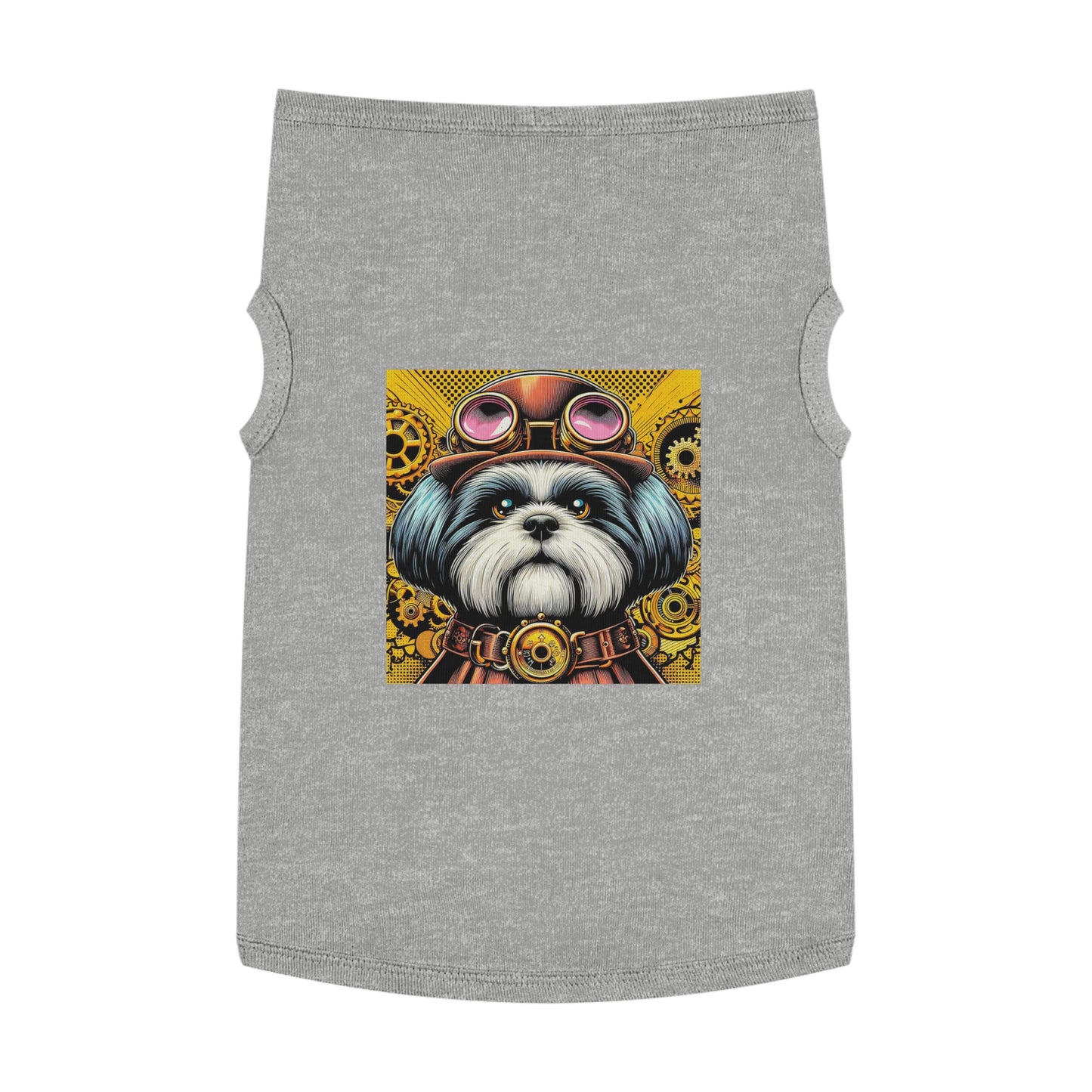 Shih Tzu steam punk cutie Pets Printify XL Heather
