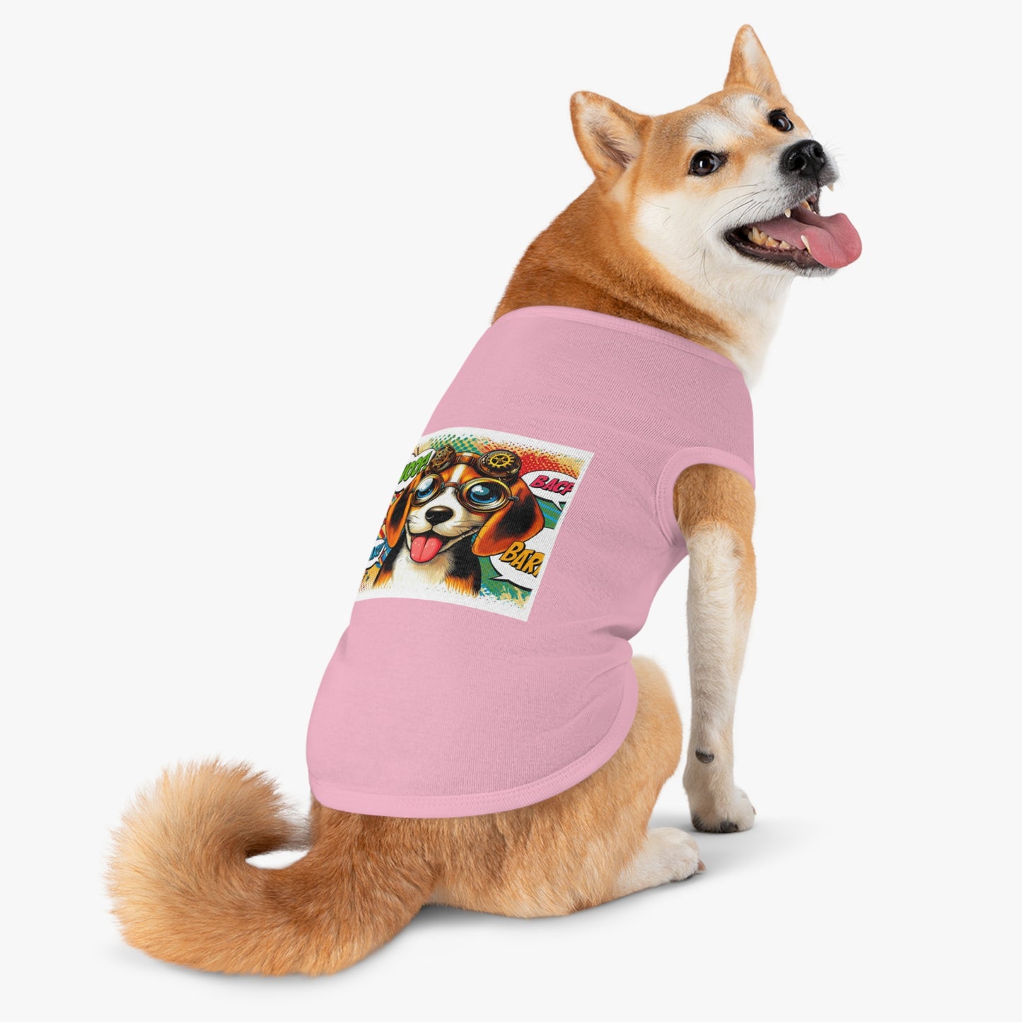 Pet Tank Top Wacky Beagle Pop Art Dog Pets Printify