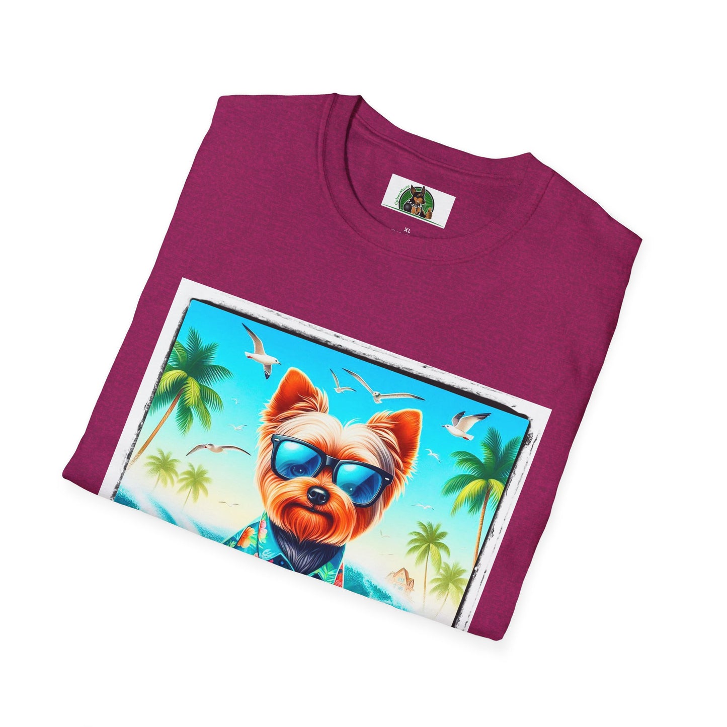 Yorkie blue waves shirt